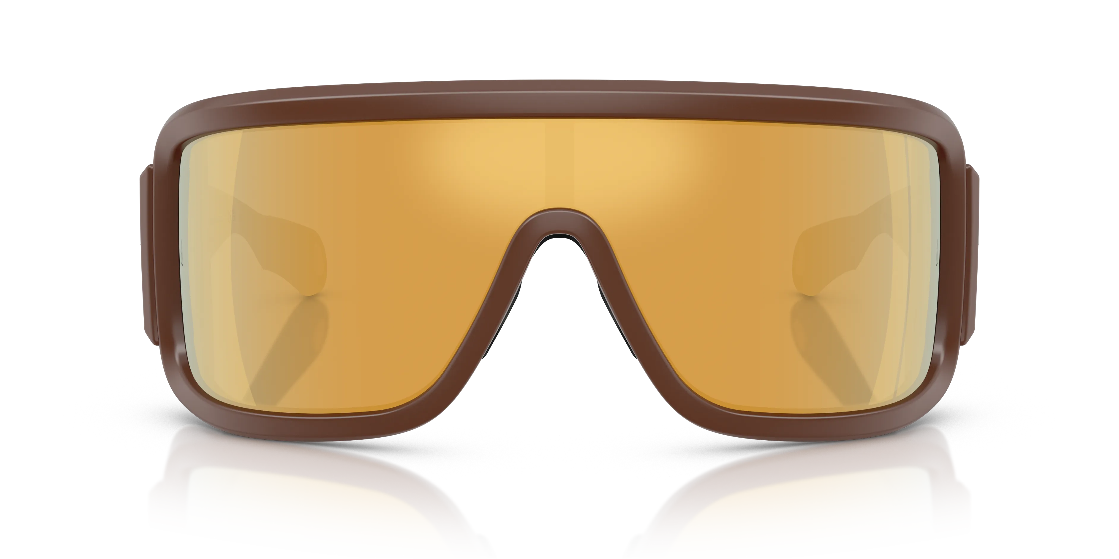 Moncler ME8003 SNOWSEEKER 50205A Occhiali da sole Iniettato Marrone Marrone Squadrata Specchiate - immagine 3