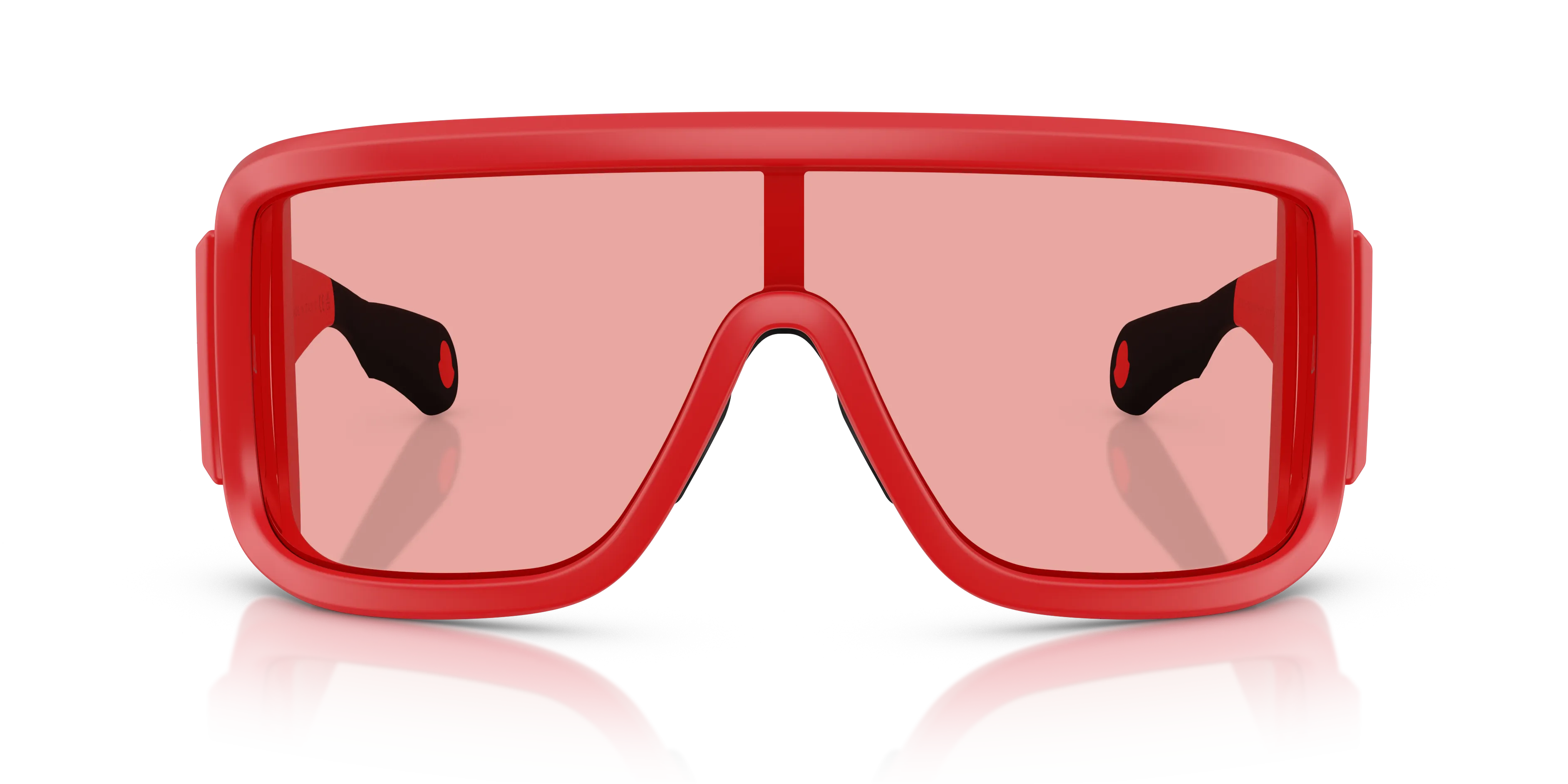 Moncler ME8003 SNOWSEEKER 501784 Occhiali da sole Iniettato Rosso Rosso Squadrata Normale - immagine 3