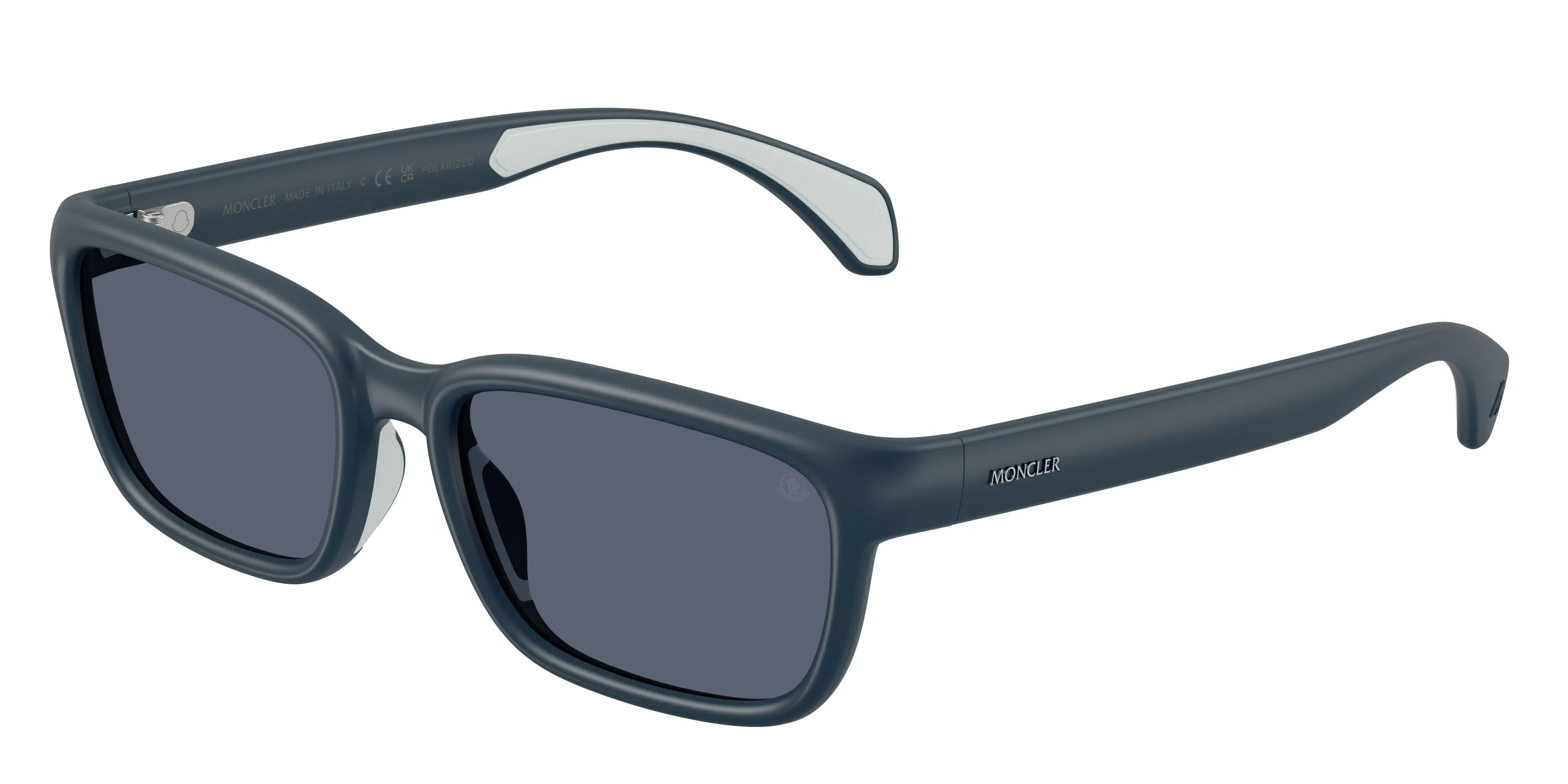 Moncler ME8002 SLICKA 50082V Occhiali da sole Iniettato Blu Blu Pillow Polarizzata - immagine 1