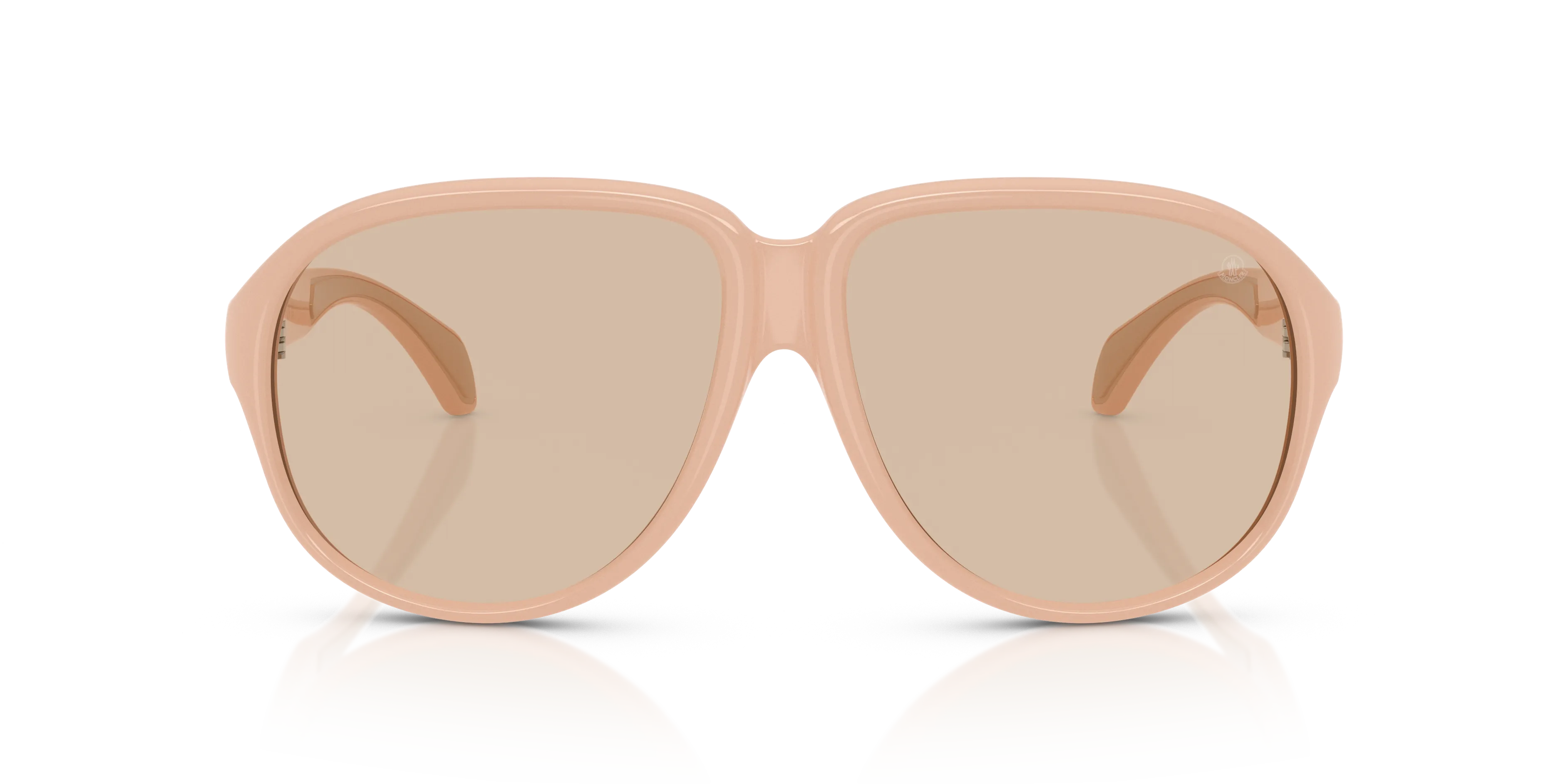 Moncler ME8001 HALCYONNE 500493 Occhiali da sole Iniettato Rosa Marrone Pilot Normale - immagine 3