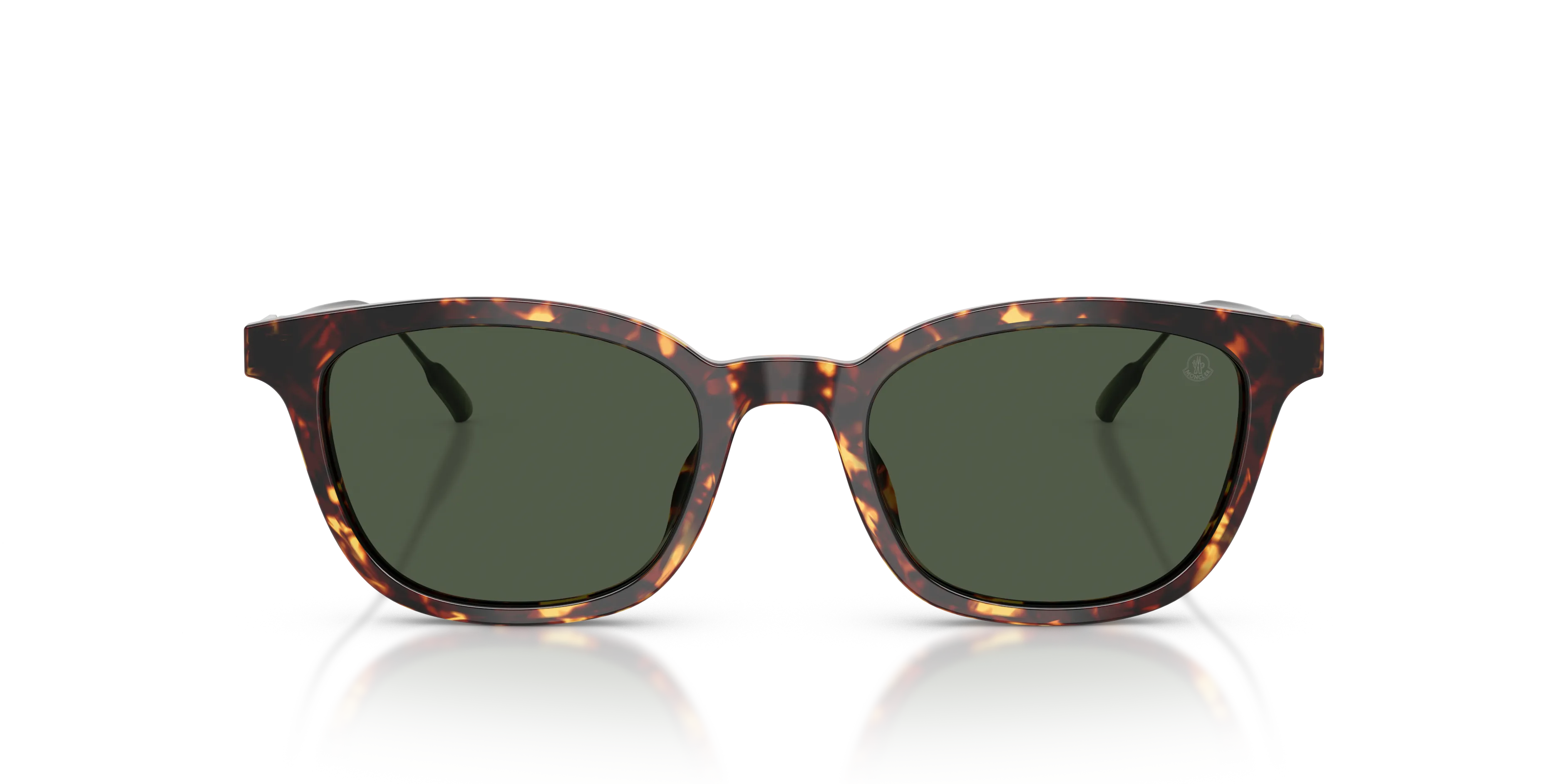 Moncler ME6027D LENTIS 30389A Occhiali da sole Acetato Marrone Verde Pantos Polarizzata - immagine 3