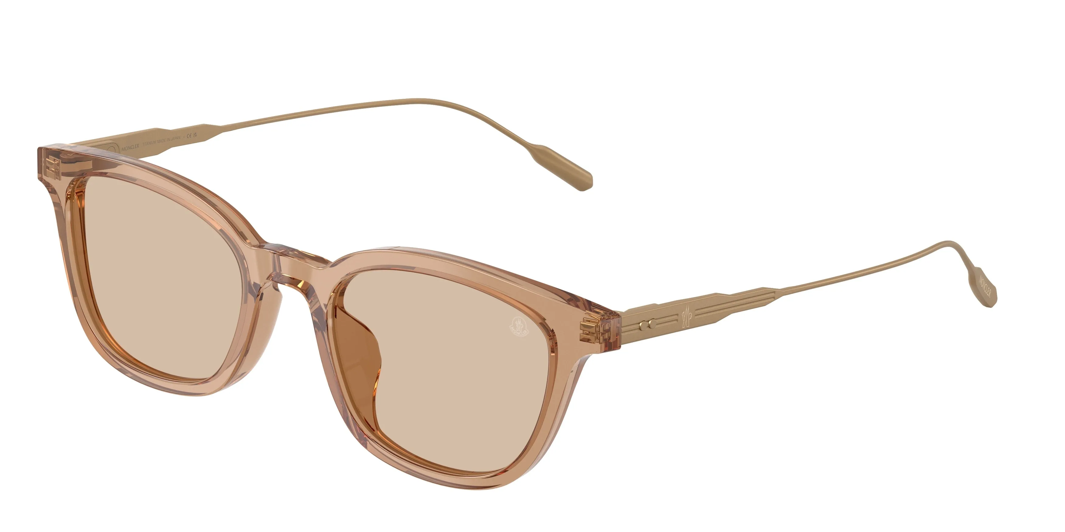 Moncler ME6027D LENTIS 303793 Occhiali da sole Acetato Marrone Marrone Pantos Normale - immagine 1