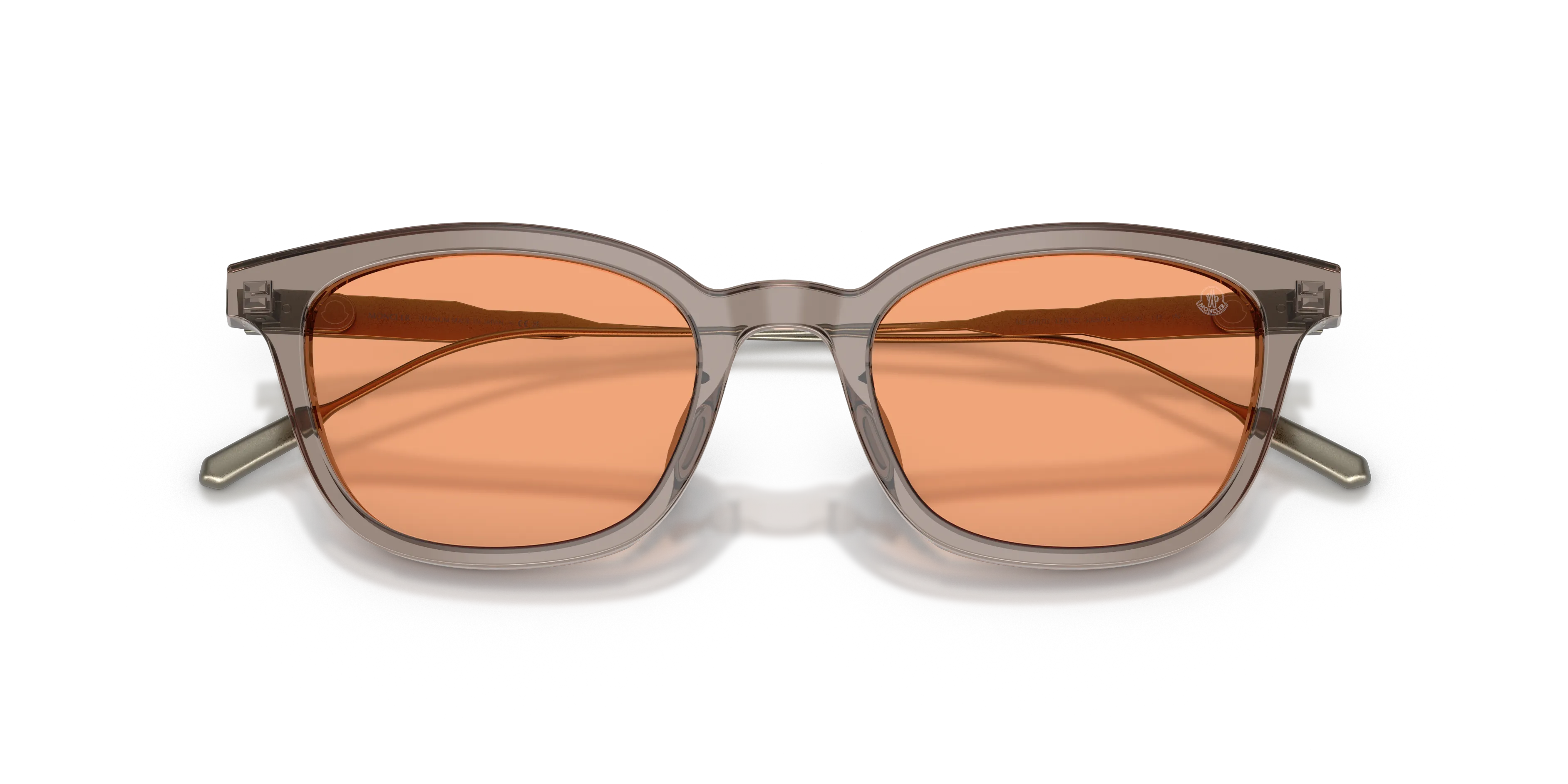Moncler ME6027D LENTIS 300974 Occhiali da sole Acetato Grigio Arancione Pantos Normale - immagine 2