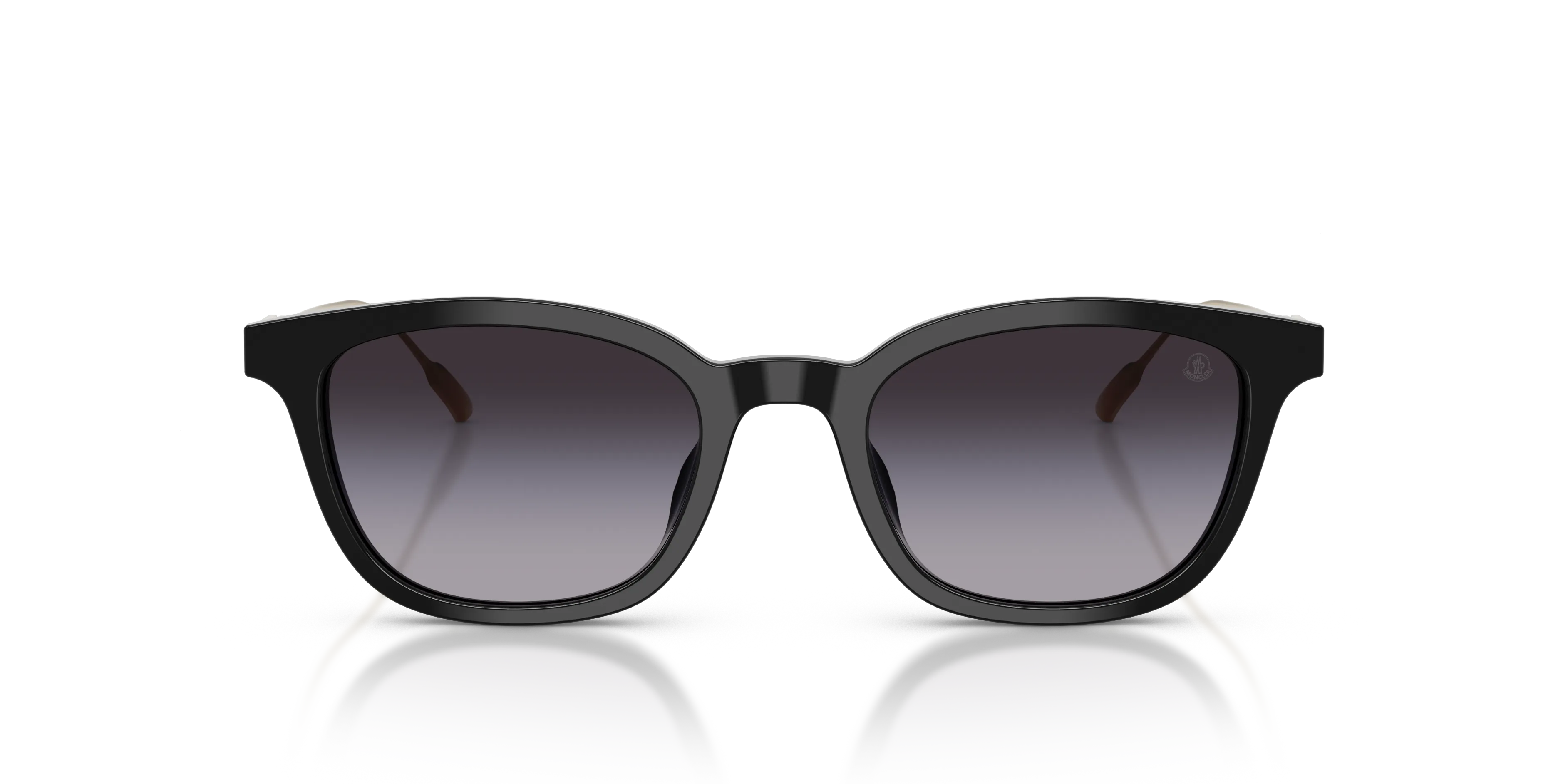 Moncler ME6027D LENTIS 30018G Occhiali da sole Acetato Nero Grigio Pantos Normale Sfumato - immagine 3