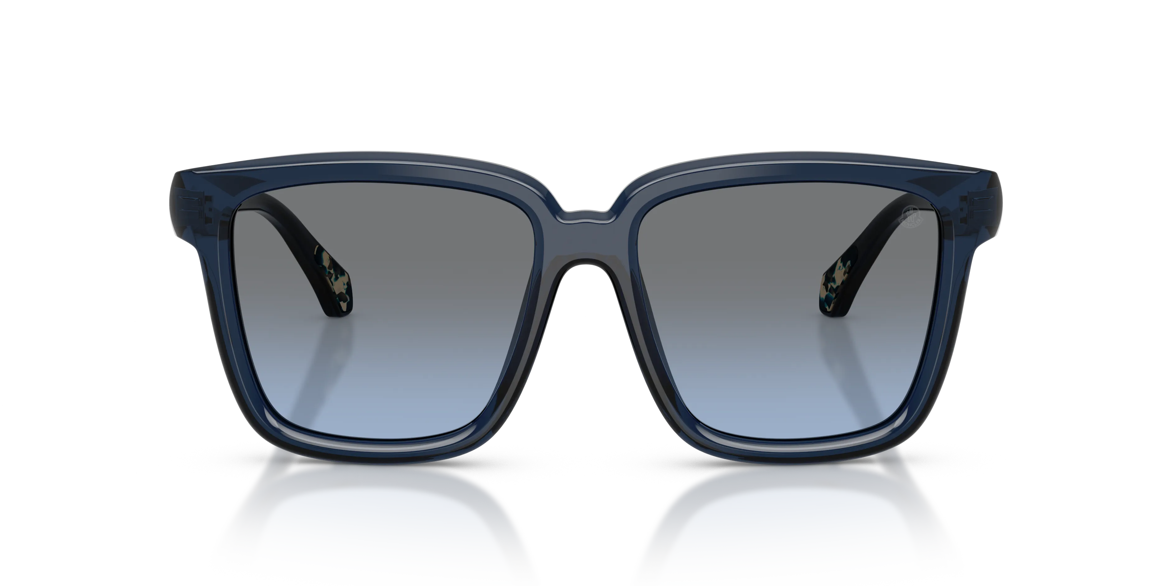 Moncler ME6026 CLASICO 30478F Occhiali da sole Acetato Blu Blu Pillow Normale Sfumato - immagine 3