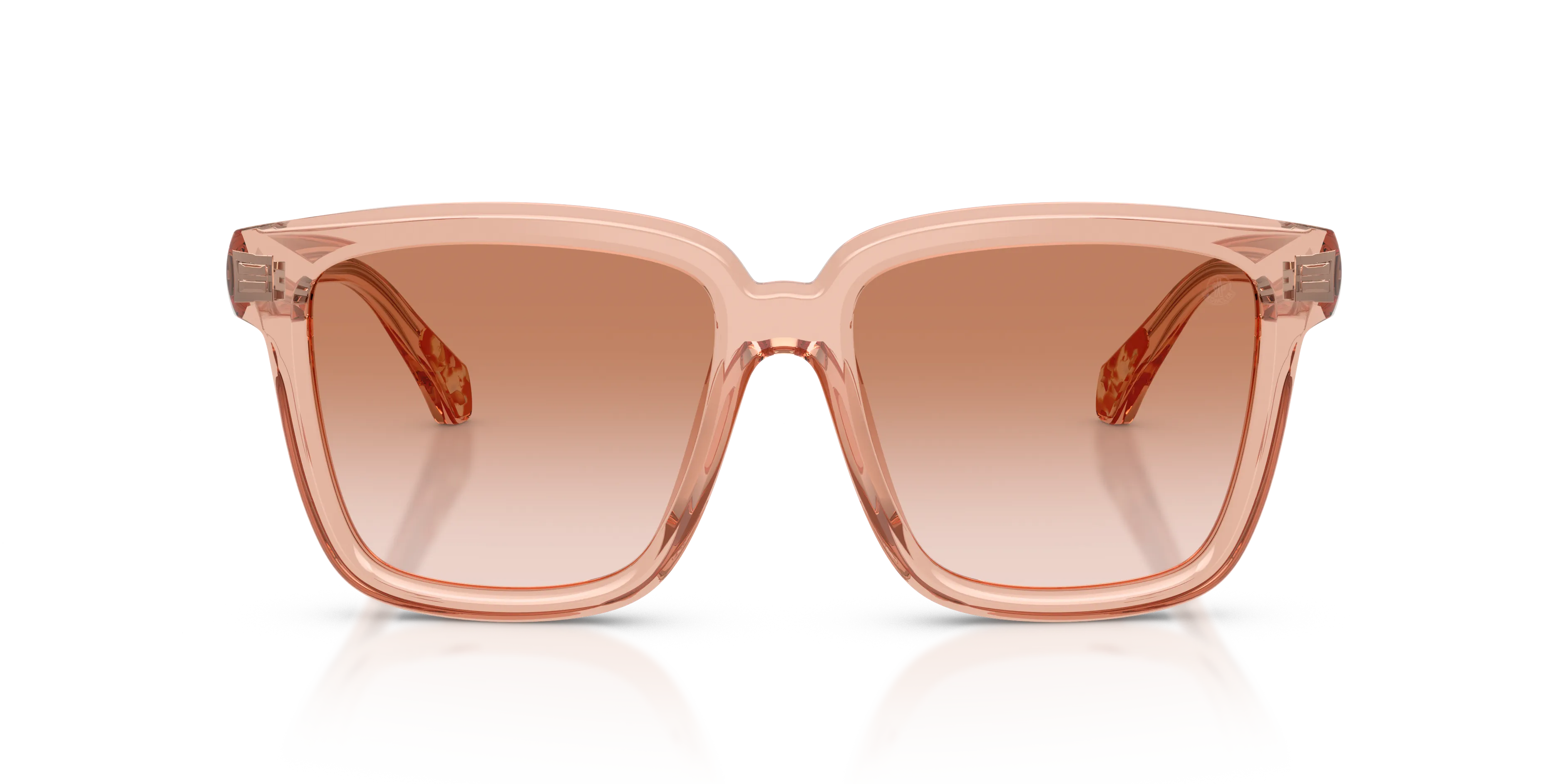 Moncler ME6026 CLASICO 304513 Occhiali da sole Acetato Rosa Marrone Pillow Normale Sfumato - immagine 3