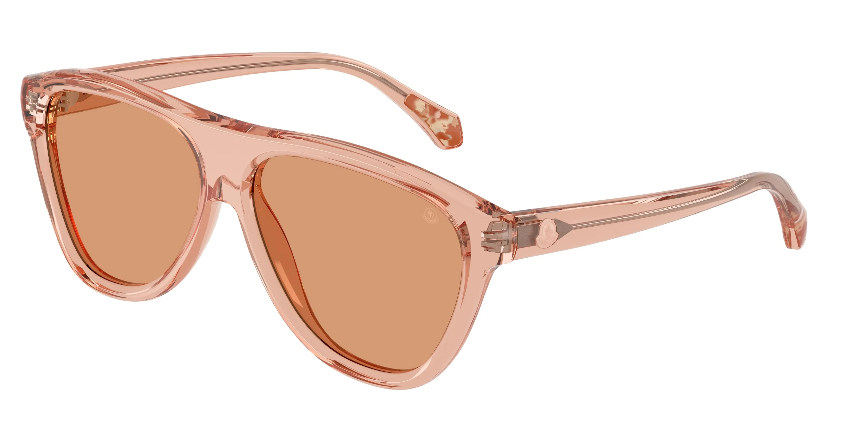 Moncler ME6025U INCLINE 3045/7 Occhiali da sole Acetato Rosa Rosa Pilot Normale - immagine 1