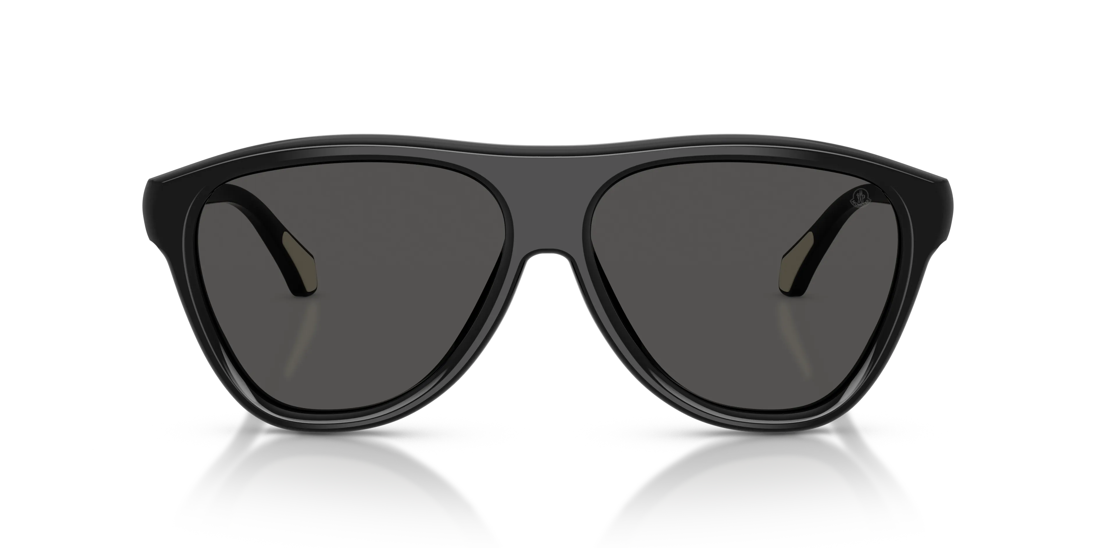 Moncler ME6025U INCLINE 300187 Occhiali da sole Acetato Nero Grigio Pilot Normale - immagine 3