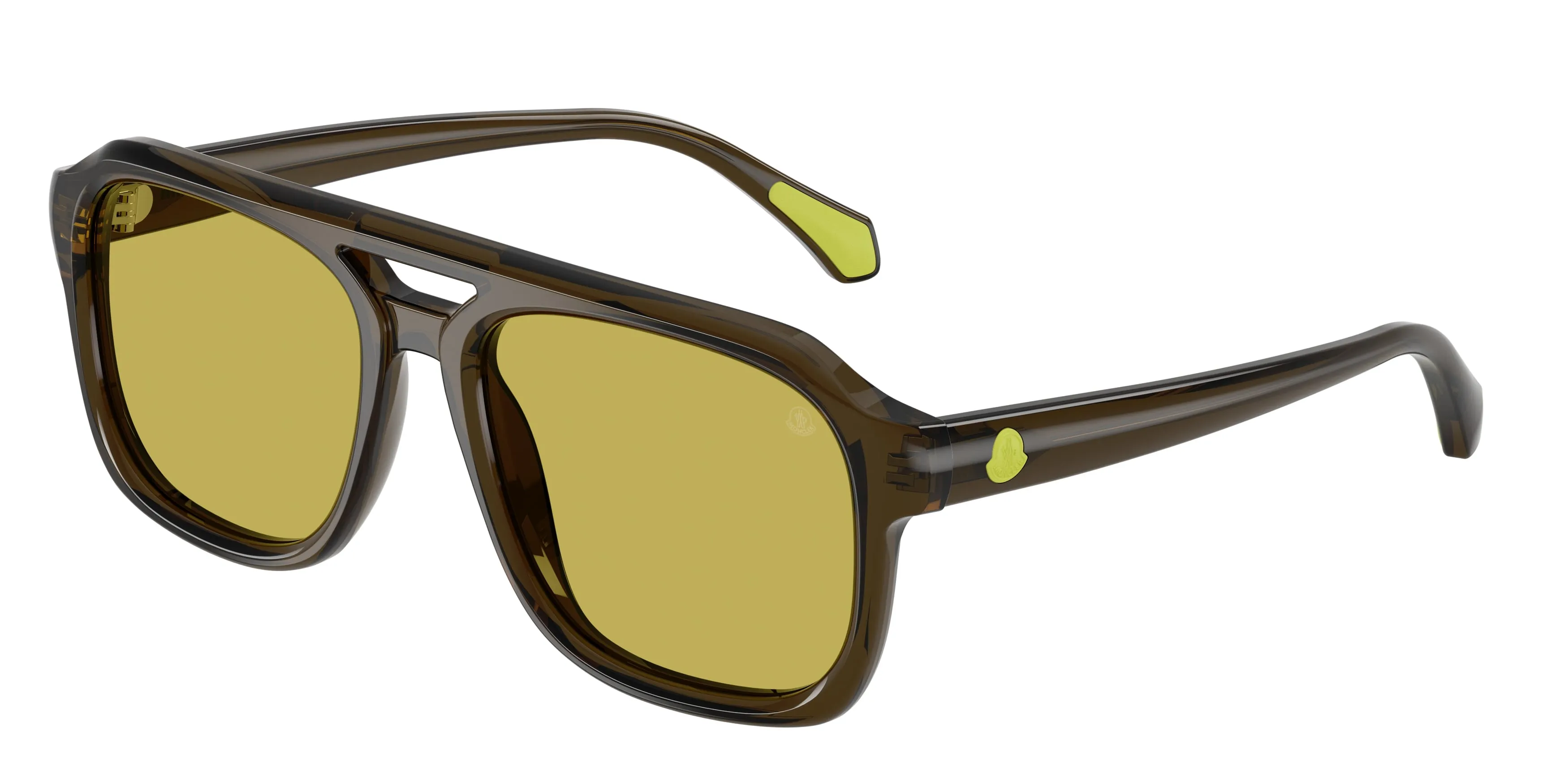 Moncler ME6024 VANTOS 304382 Occhiali da sole Acetato Verde Verde Pillow Normale - immagine 1