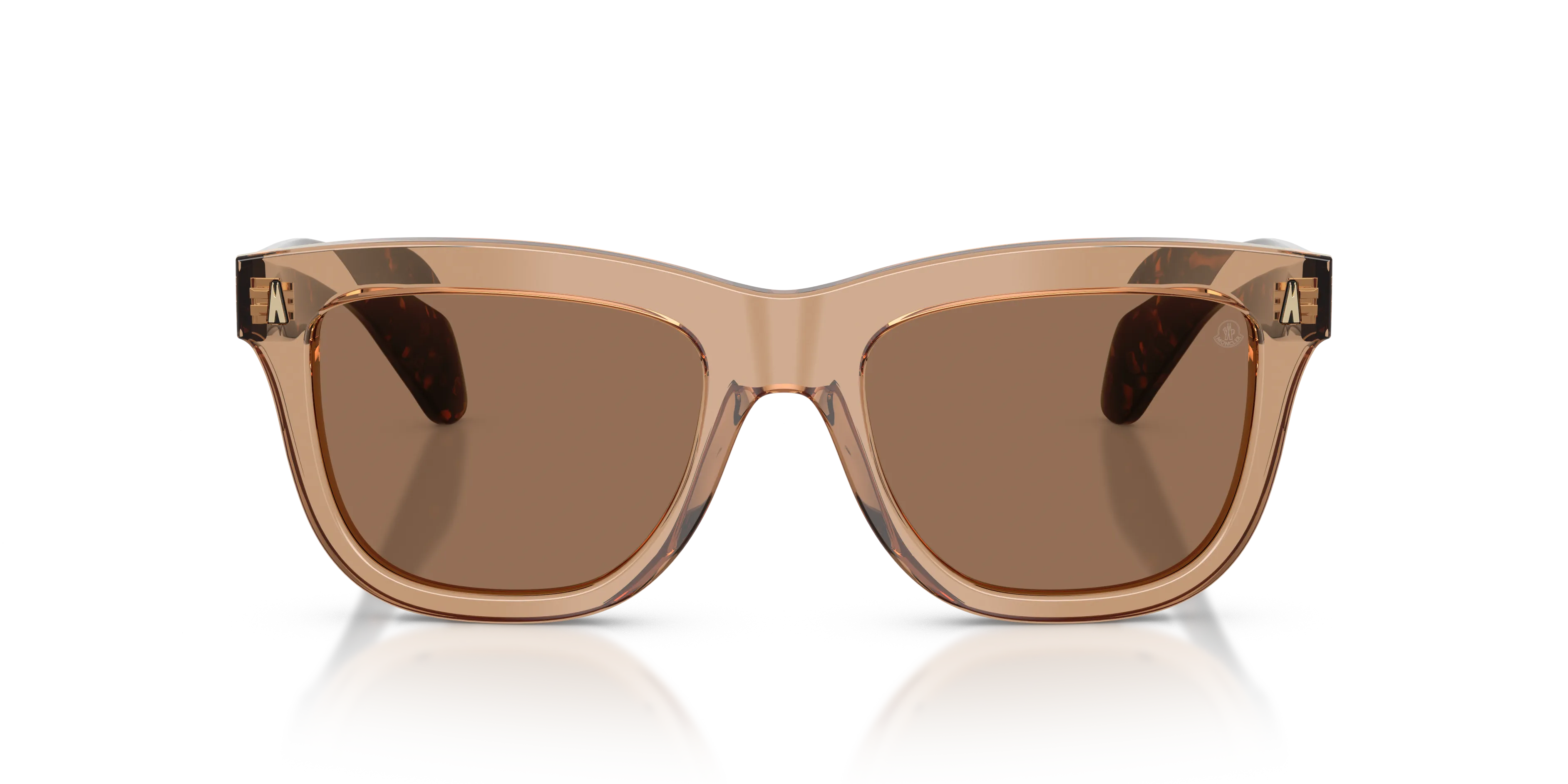 Moncler ME6023 BRONZZ 303773 Occhiali da sole Acetato Marrone Marrone Pillow Normale - immagine 3