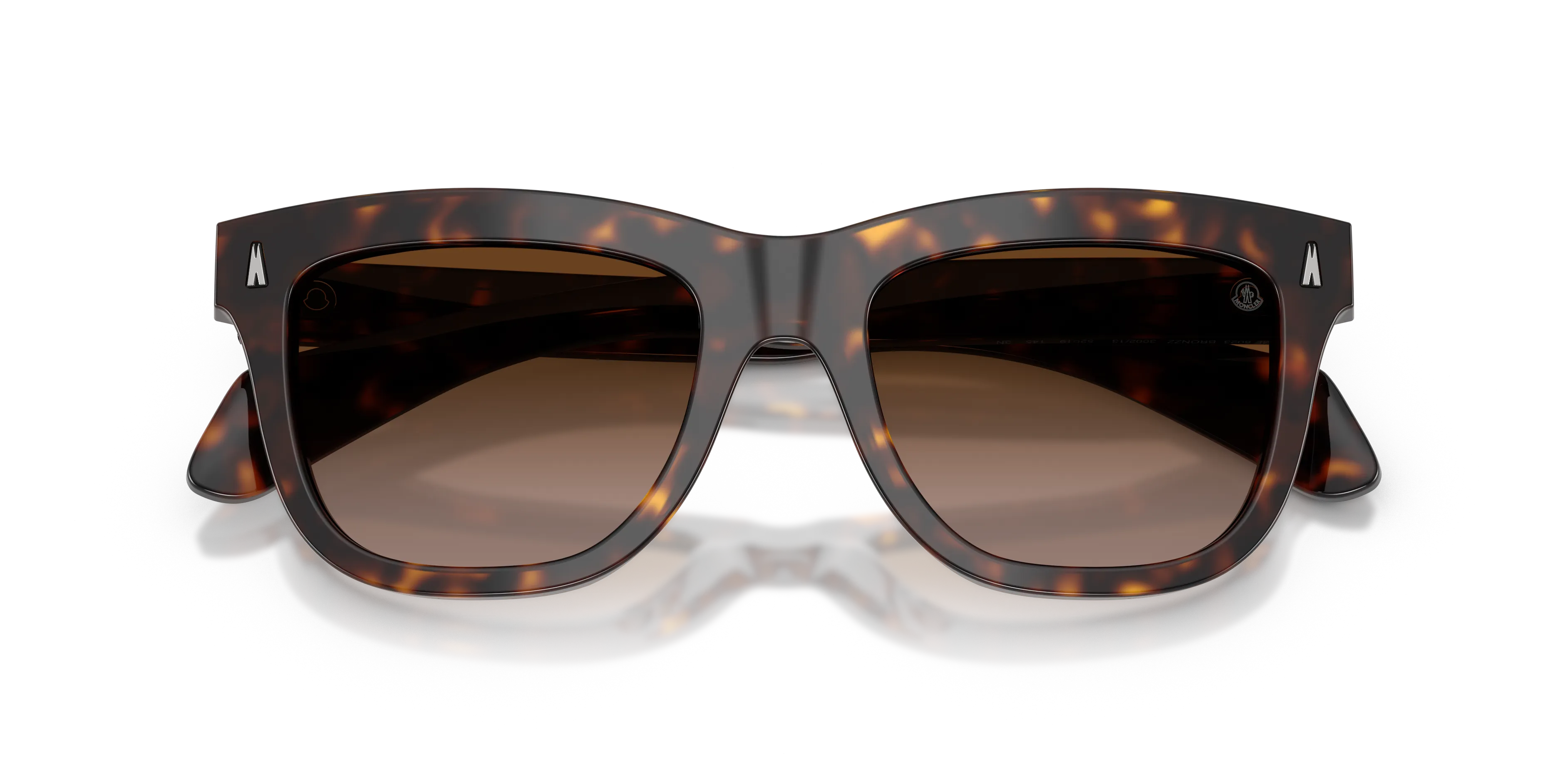 Moncler ME6023 BRONZZ 300213 Occhiali da sole Acetato Tartaruga Marrone Pillow Normale Sfumato - immagine 2