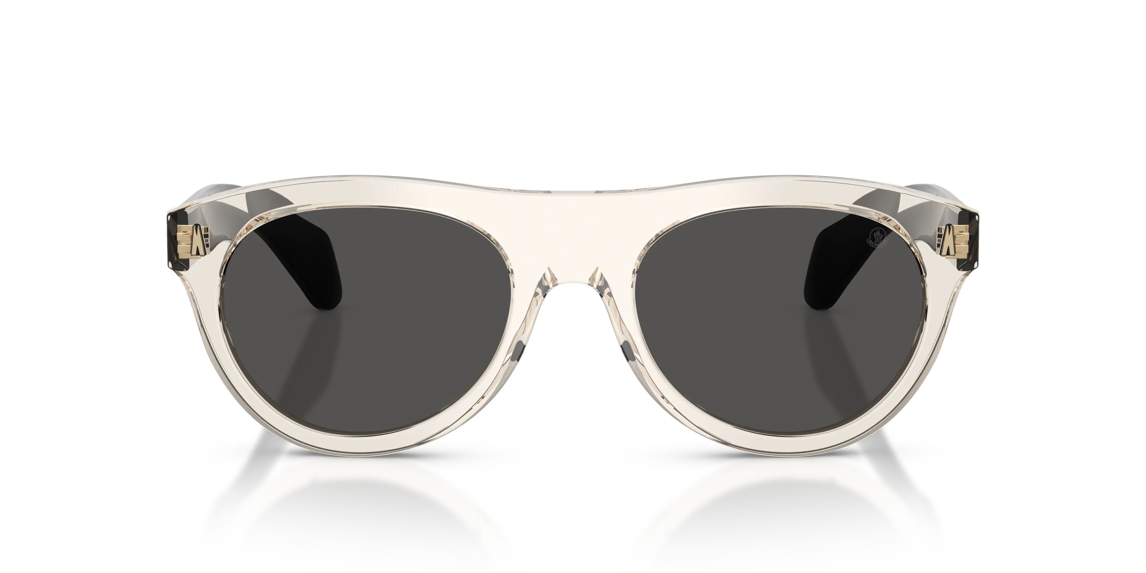 Moncler ME6022U SPLASH 300387 Occhiali da sole Acetato Bianco Grigio Rotonda Normale - immagine 3