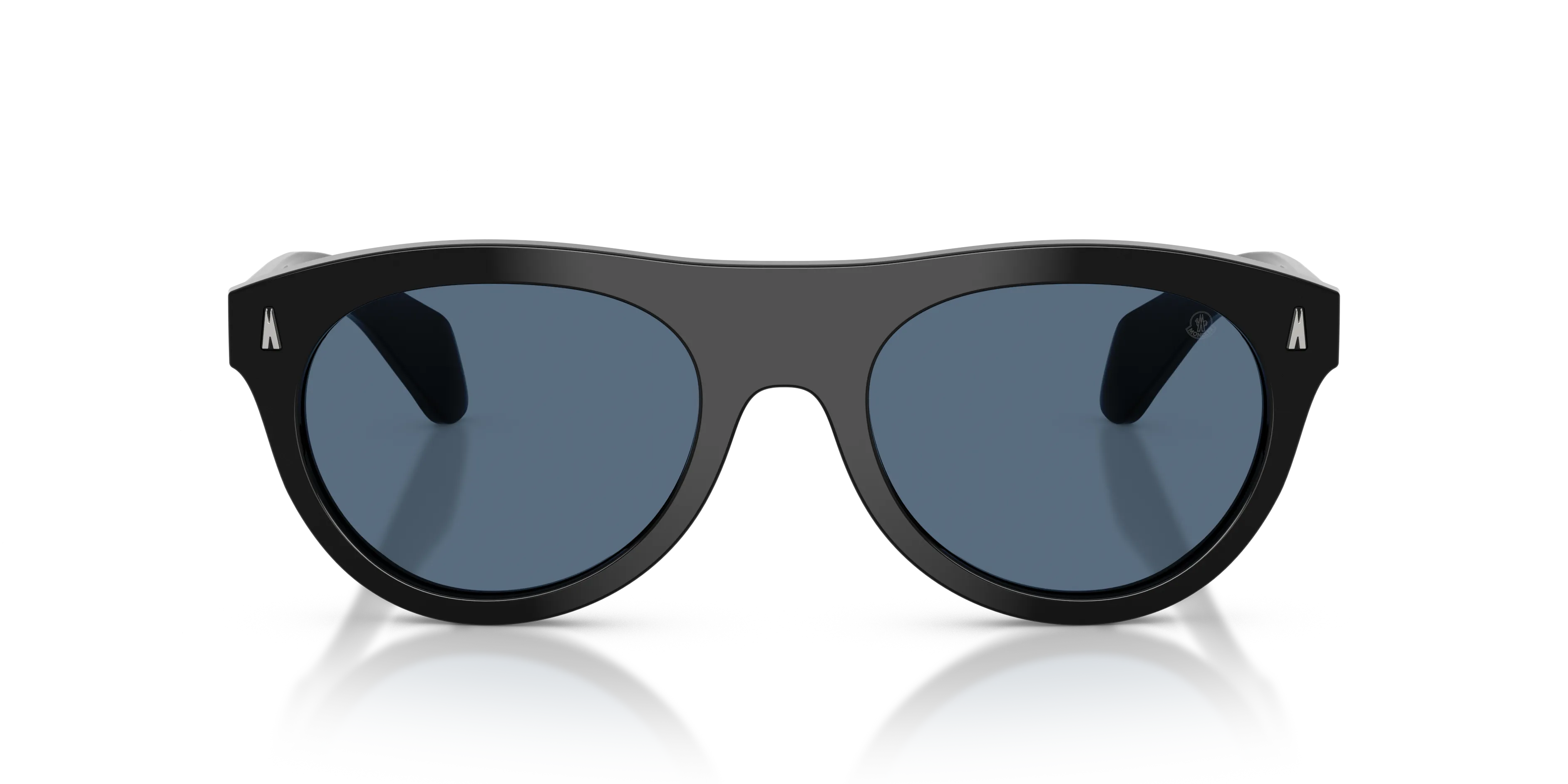 Moncler ME6022U SPLASH 300180 Occhiali da sole Acetato Nero Blu Rotonda Normale - immagine 3