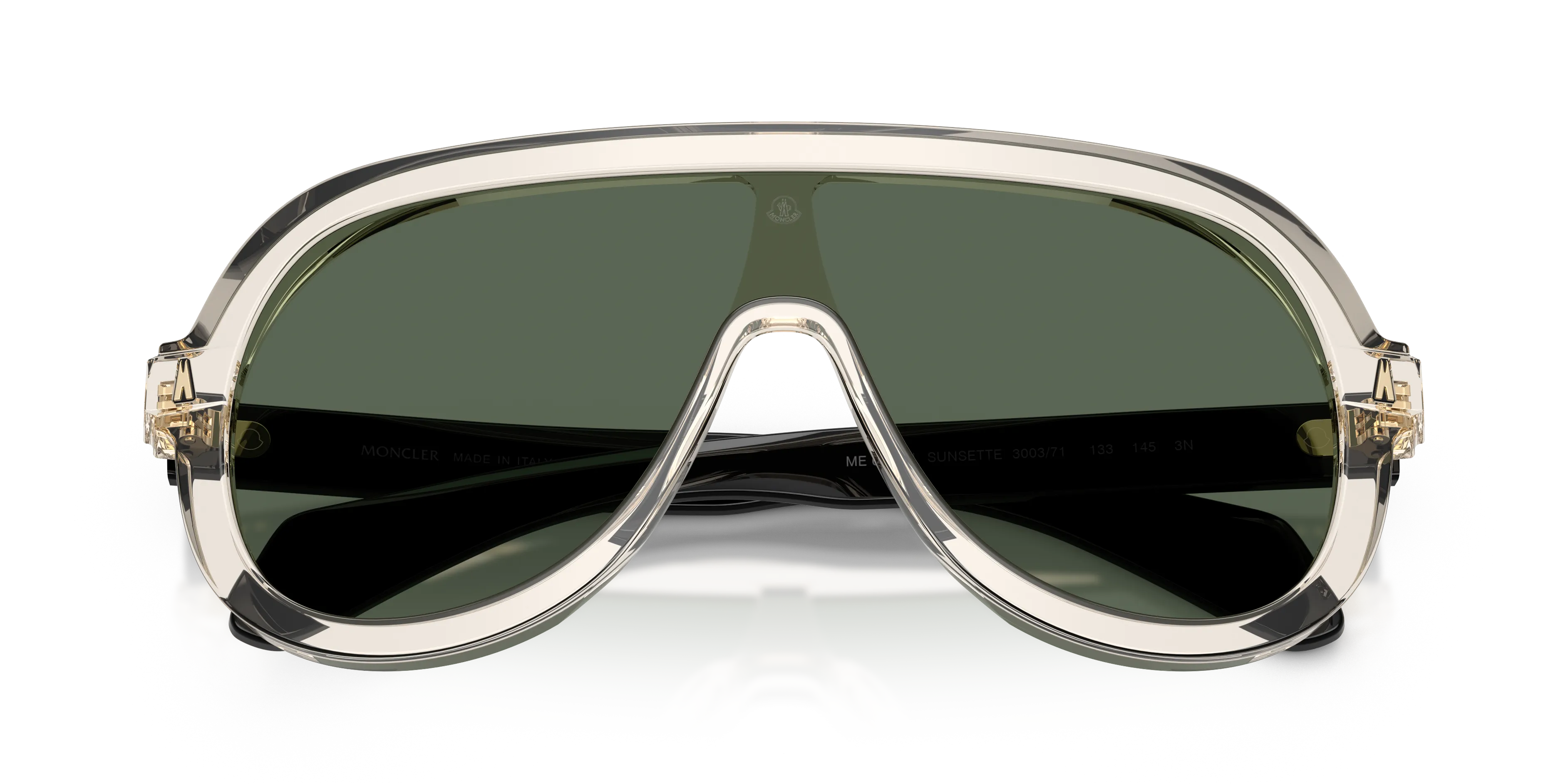 Moncler ME6021U SUNSETTE 300371 Occhiali da sole Acetato Bianco Pilot Normale - immagine 2