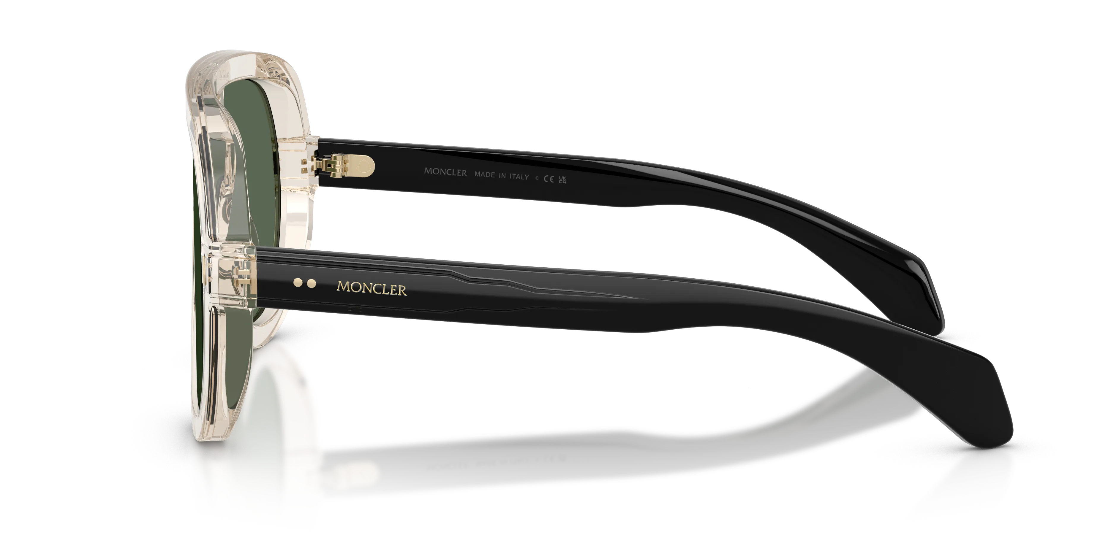 Moncler ME6021U SUNSETTE 300371 Occhiali da sole Acetato Bianco Pilot Normale - immagine 4