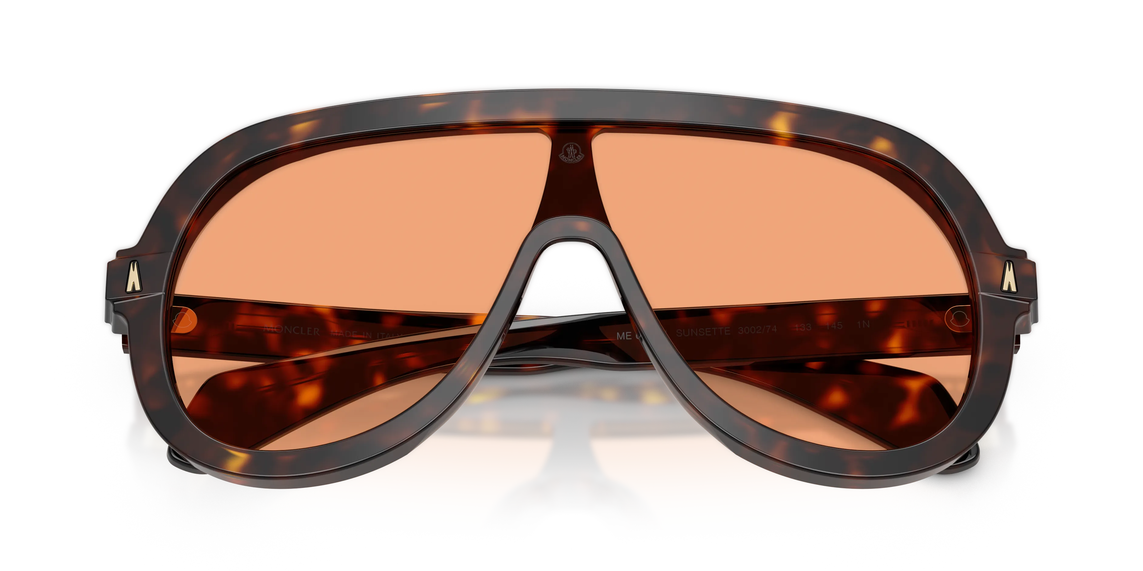 Moncler ME6021U SUNSETTE 300274 Occhiali da sole Acetato Tartaruga Pilot Normale - immagine 2