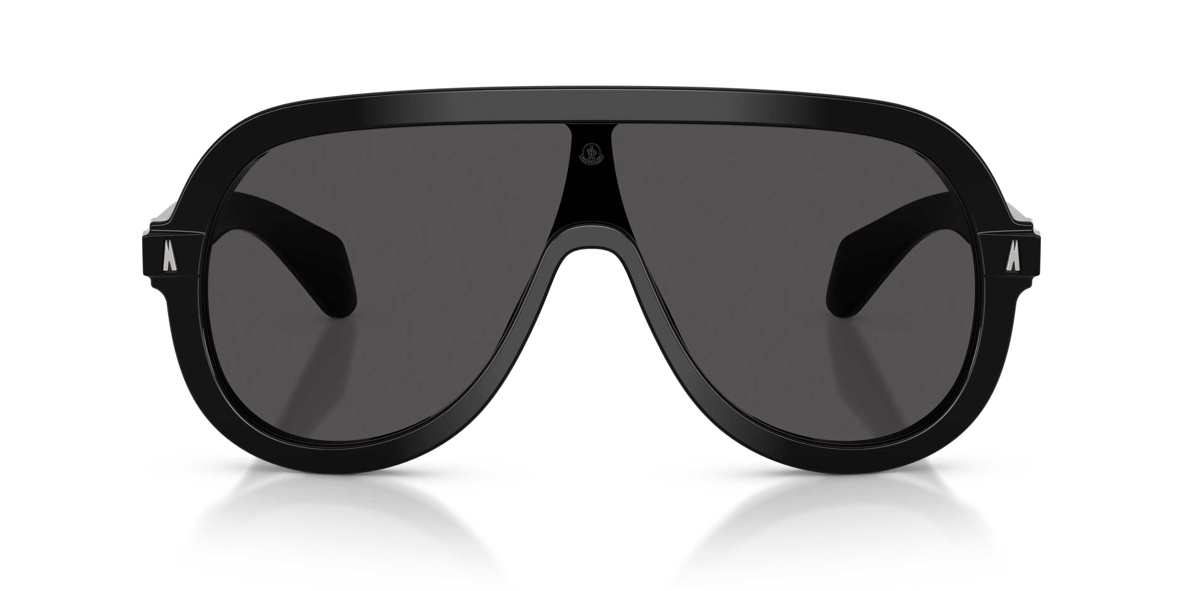 Moncler ME6021U SUNSETTE 300187 Occhiali da sole Acetato Nero Grigio Pilot Normale - immagine 3