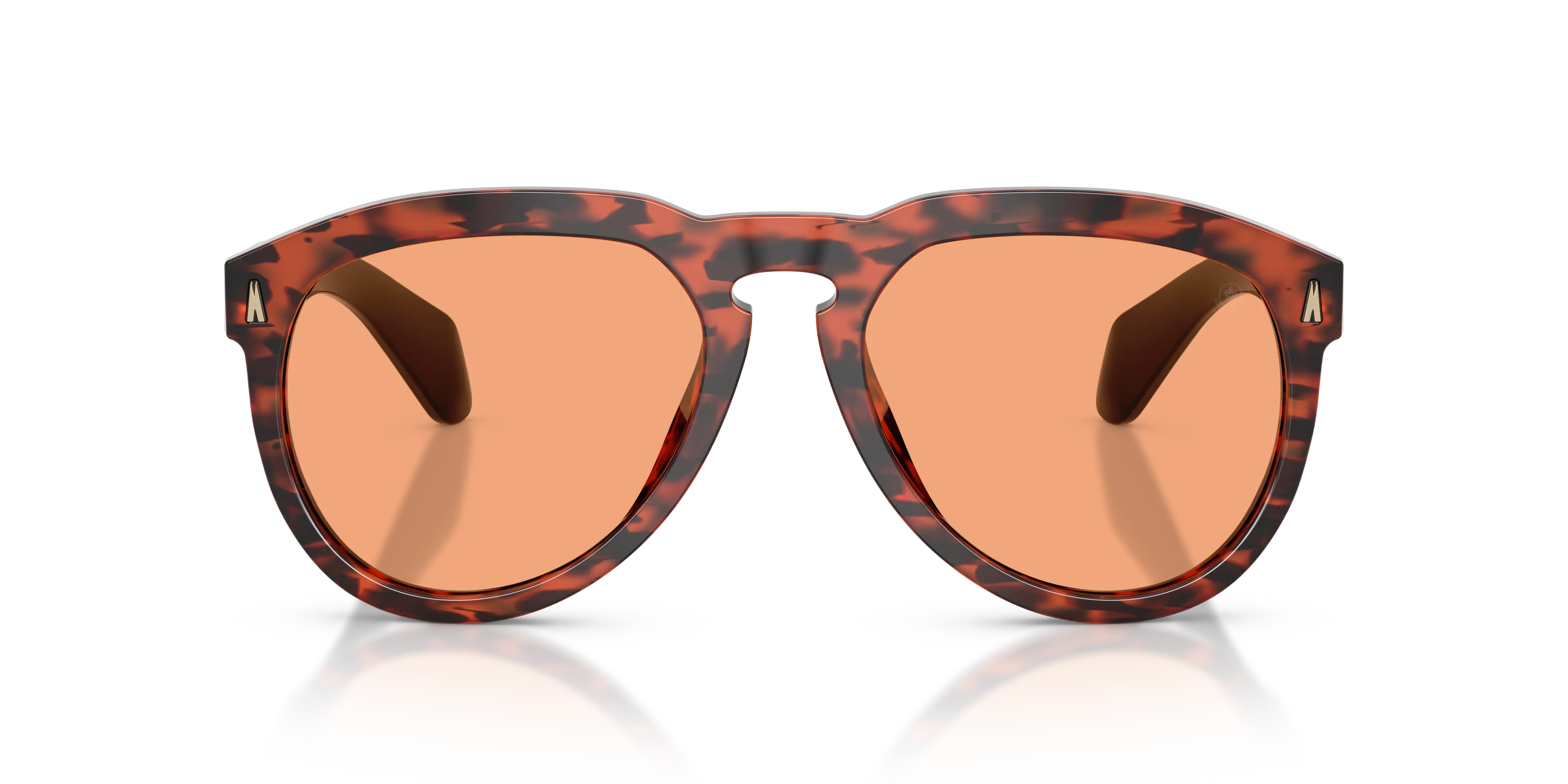 Moncler ME6020U ISOPLETH 303674 Occhiali da sole Acetato Tartaruga Arancione Pilot Normale - immagine 3