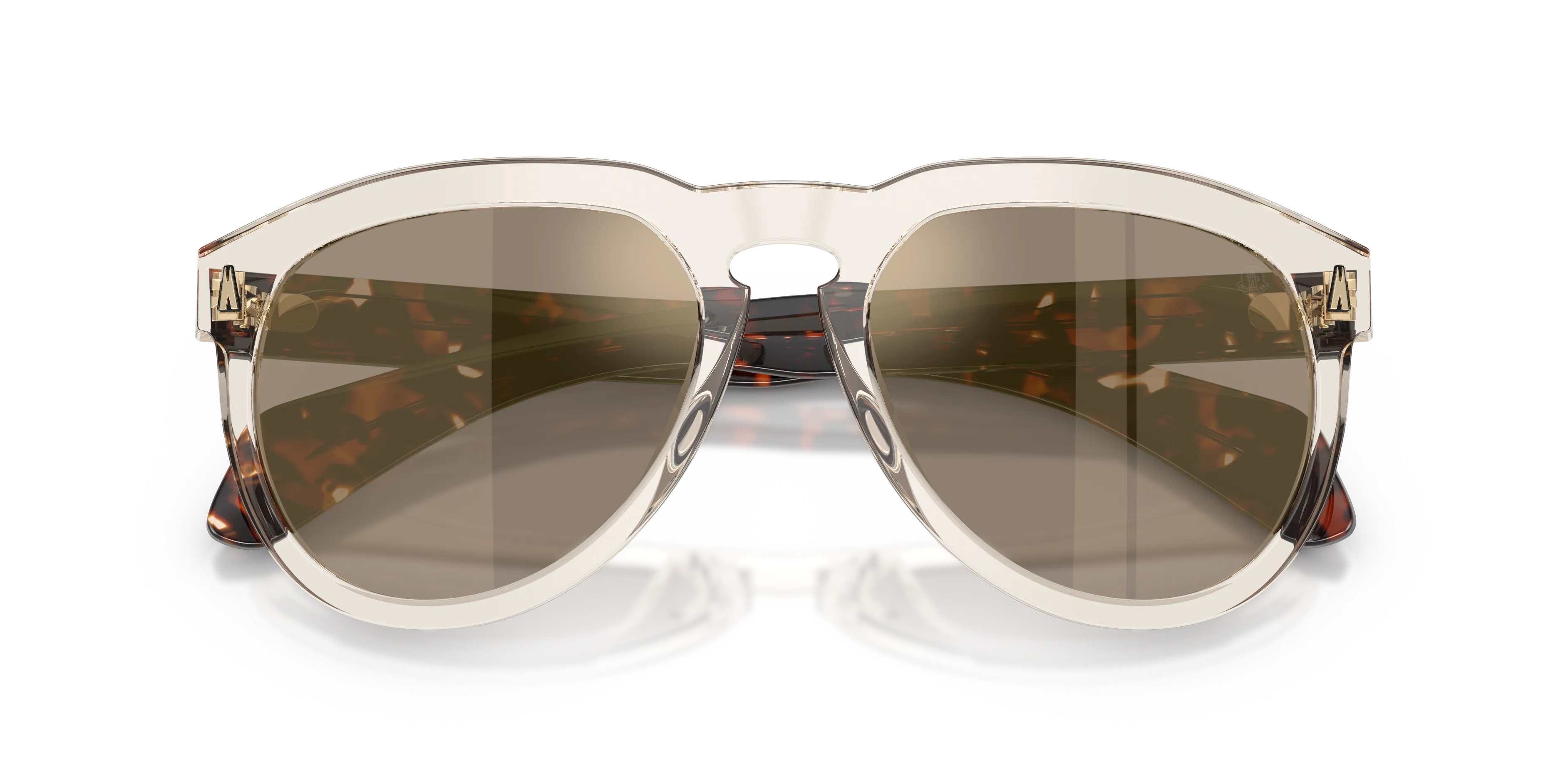 Moncler ME6020U ISOPLETH 30035A Occhiali da sole Acetato Bianco Oro Pilot Normale - immagine 2