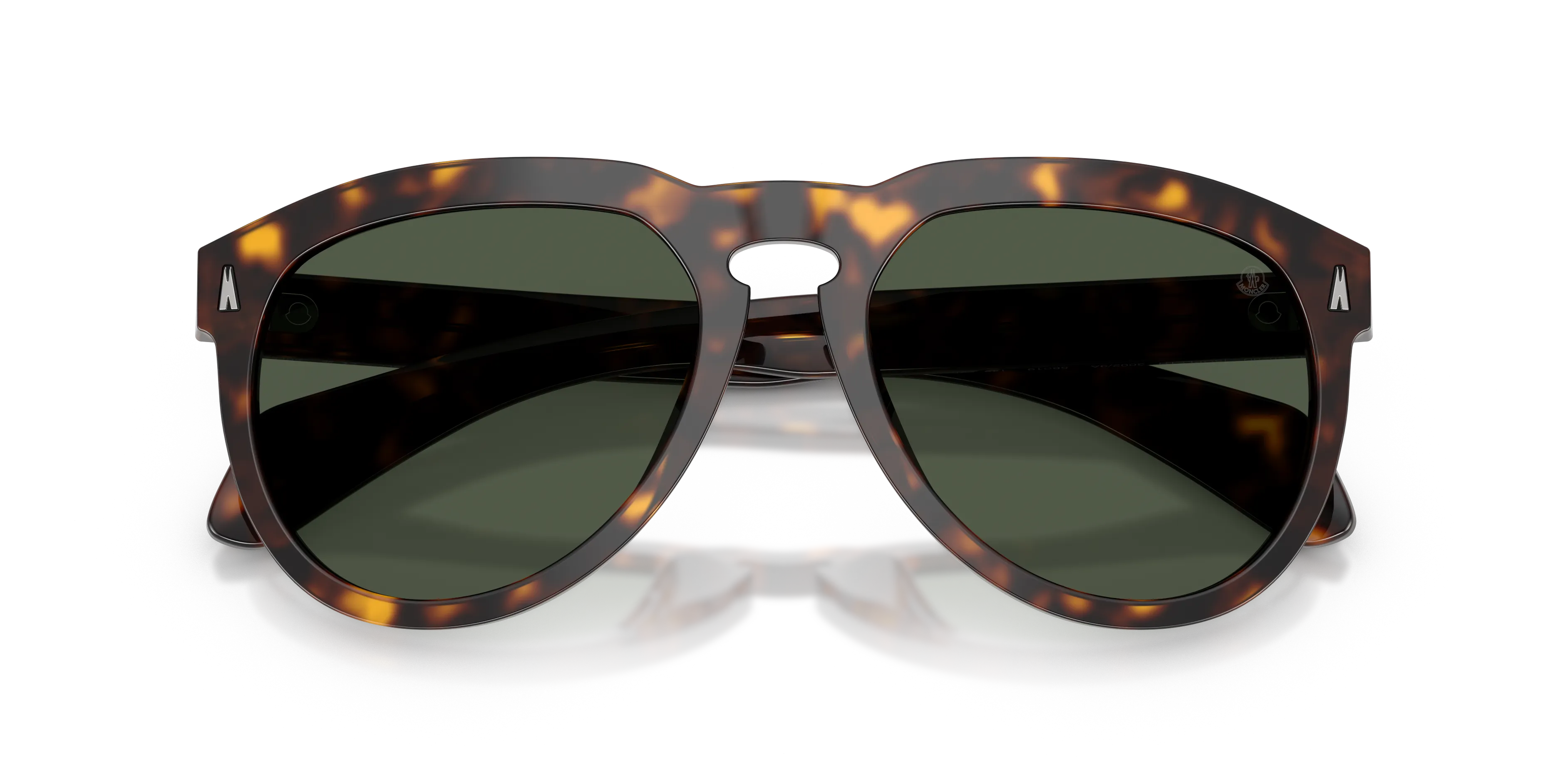 Moncler ME6020U ISOPLETH 30029A Occhiali da sole Acetato Tartaruga Verde Pilot Polarizzata - immagine 2