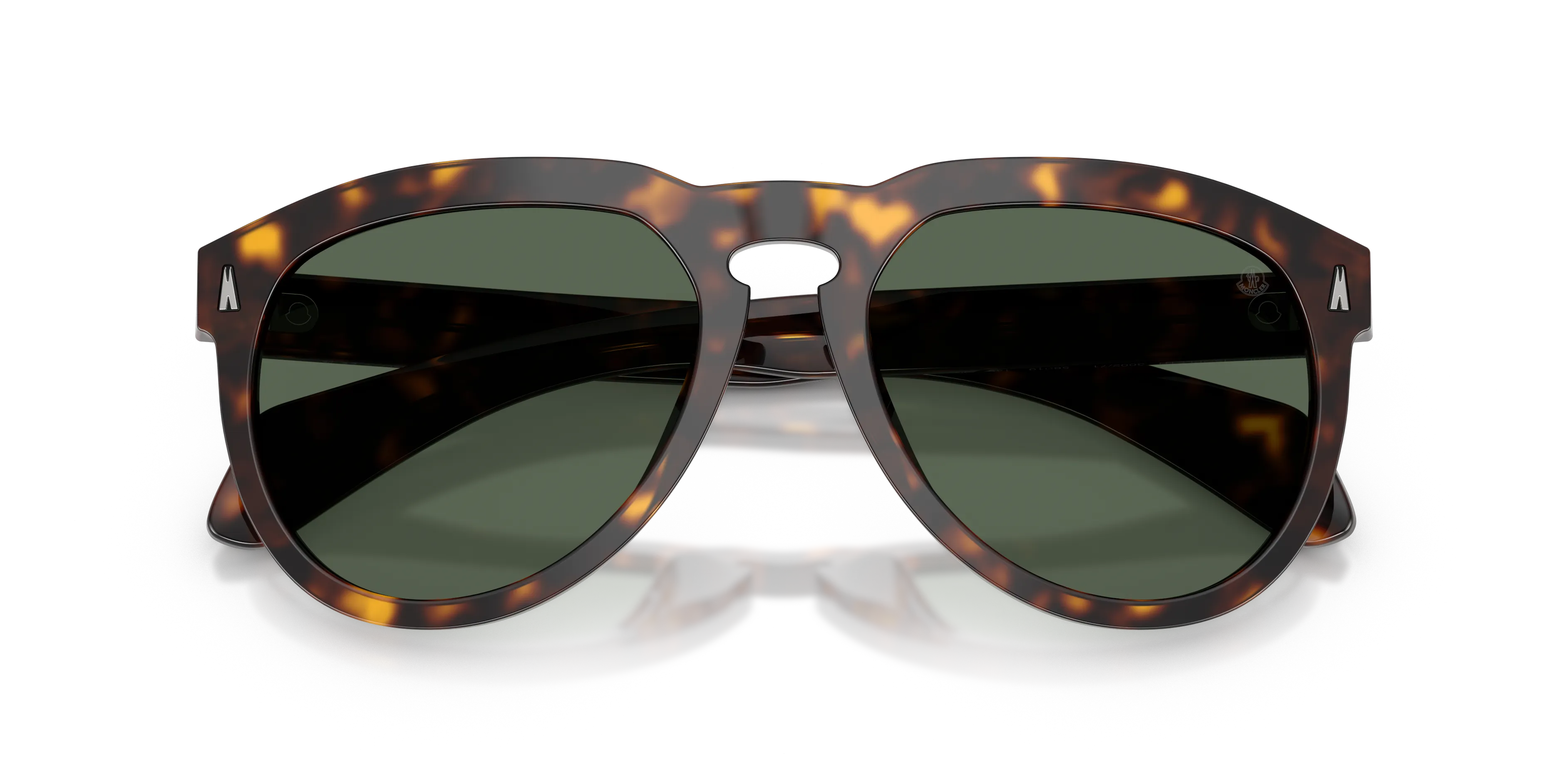 Moncler ME6020U ISOPLETH 300271 Occhiali da sole Acetato Tartaruga Verde Pilot Normale - immagine 2