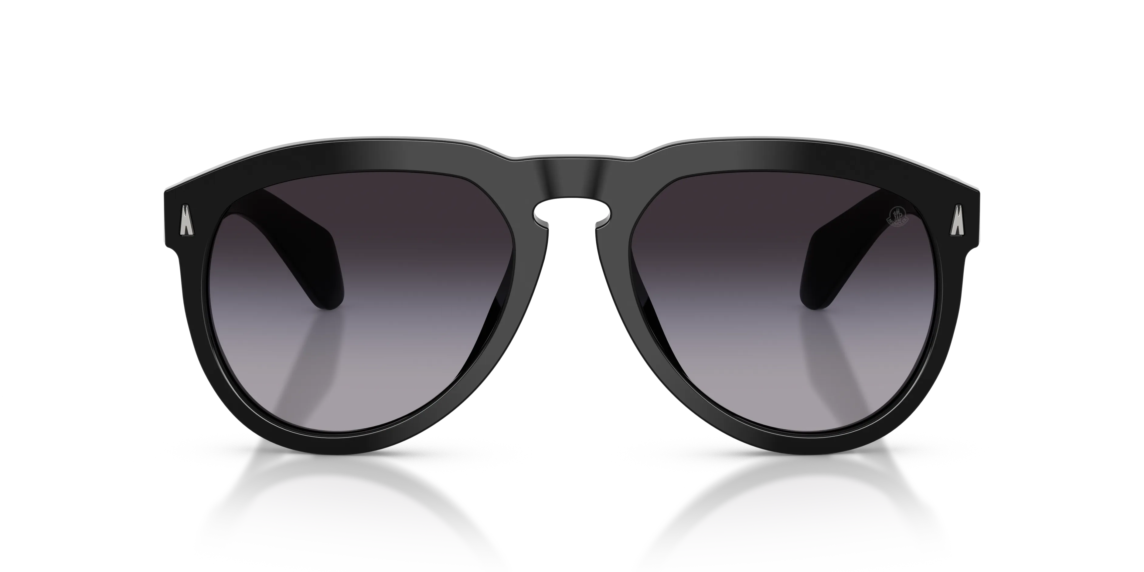 Moncler ME6020U ISOPLETH 30018G Occhiali da sole Acetato Nero Grigio Pilot Normale Sfumato - immagine 3