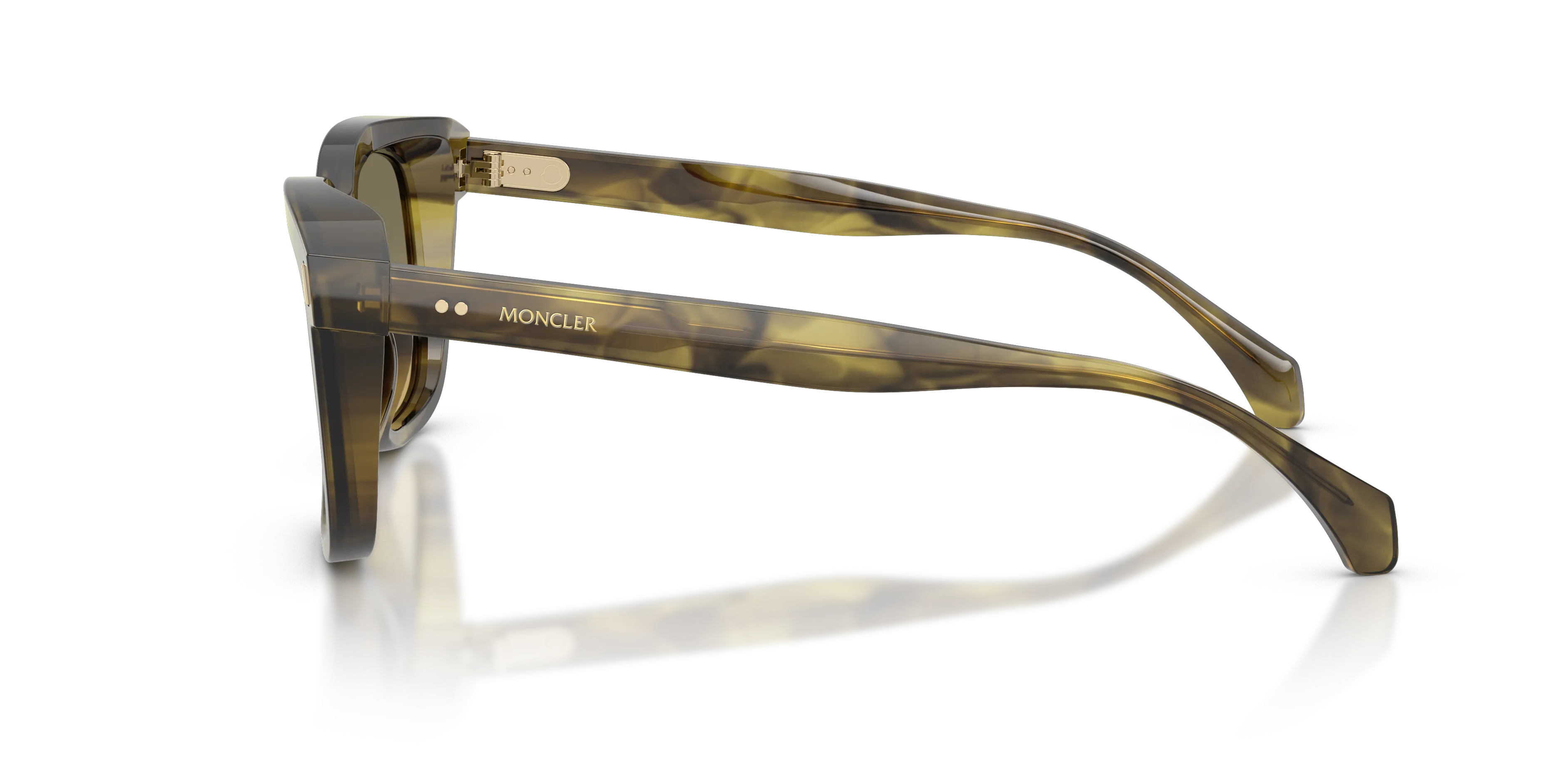 Moncler ME6018 VALAIRE 3027L0 Occhiali da sole Acetato Verde Verde Pillow Normale Sfumato - immagine 4