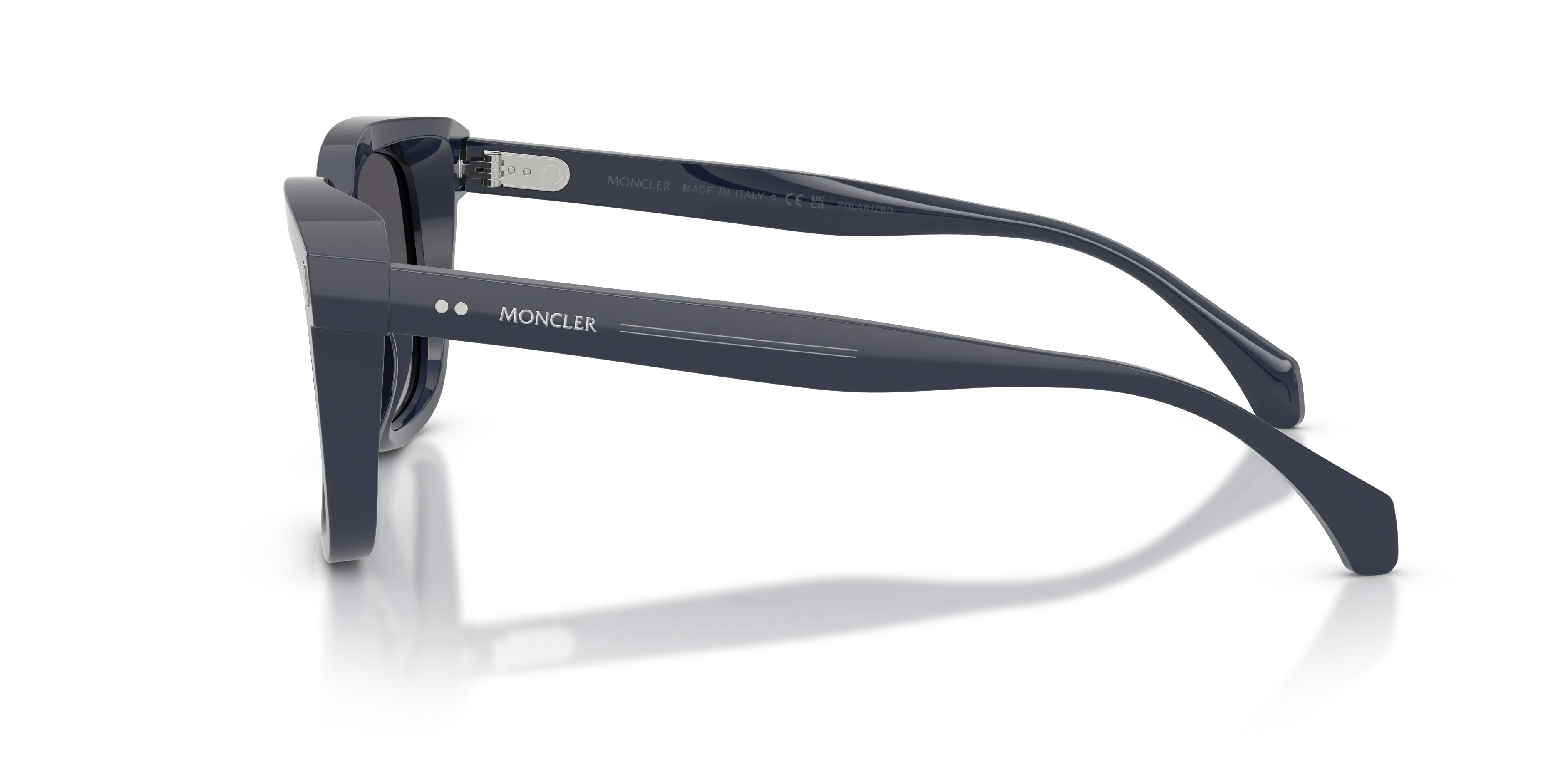 Moncler ME6018 VALAIRE 3020T3 Occhiali da sole Acetato Blu Grigio Pillow Polarizzata - immagine 4