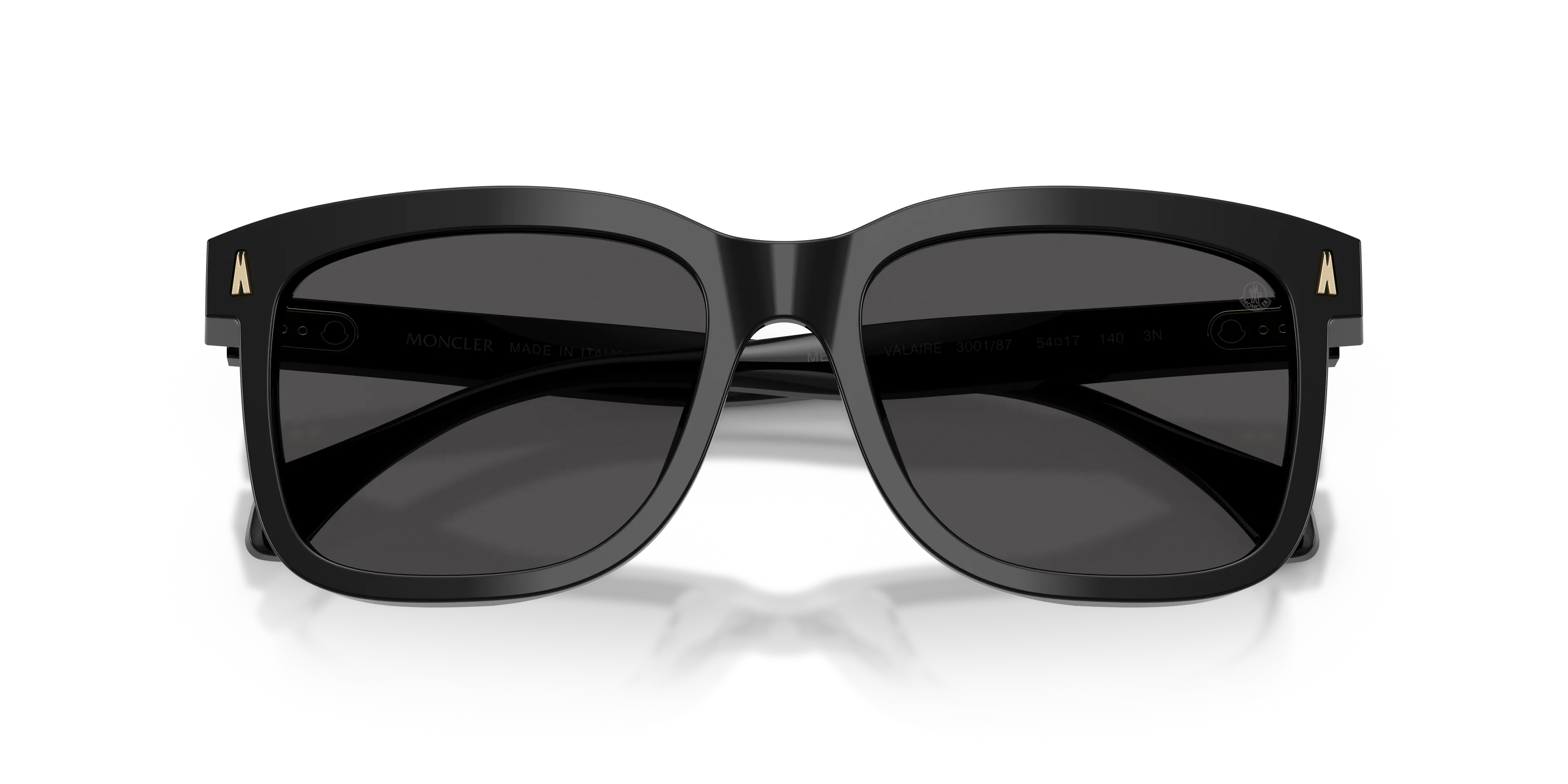 Moncler ME6018 VALAIRE 300187 Occhiali da sole Acetato Nero Grigio Pillow Normale - immagine 2