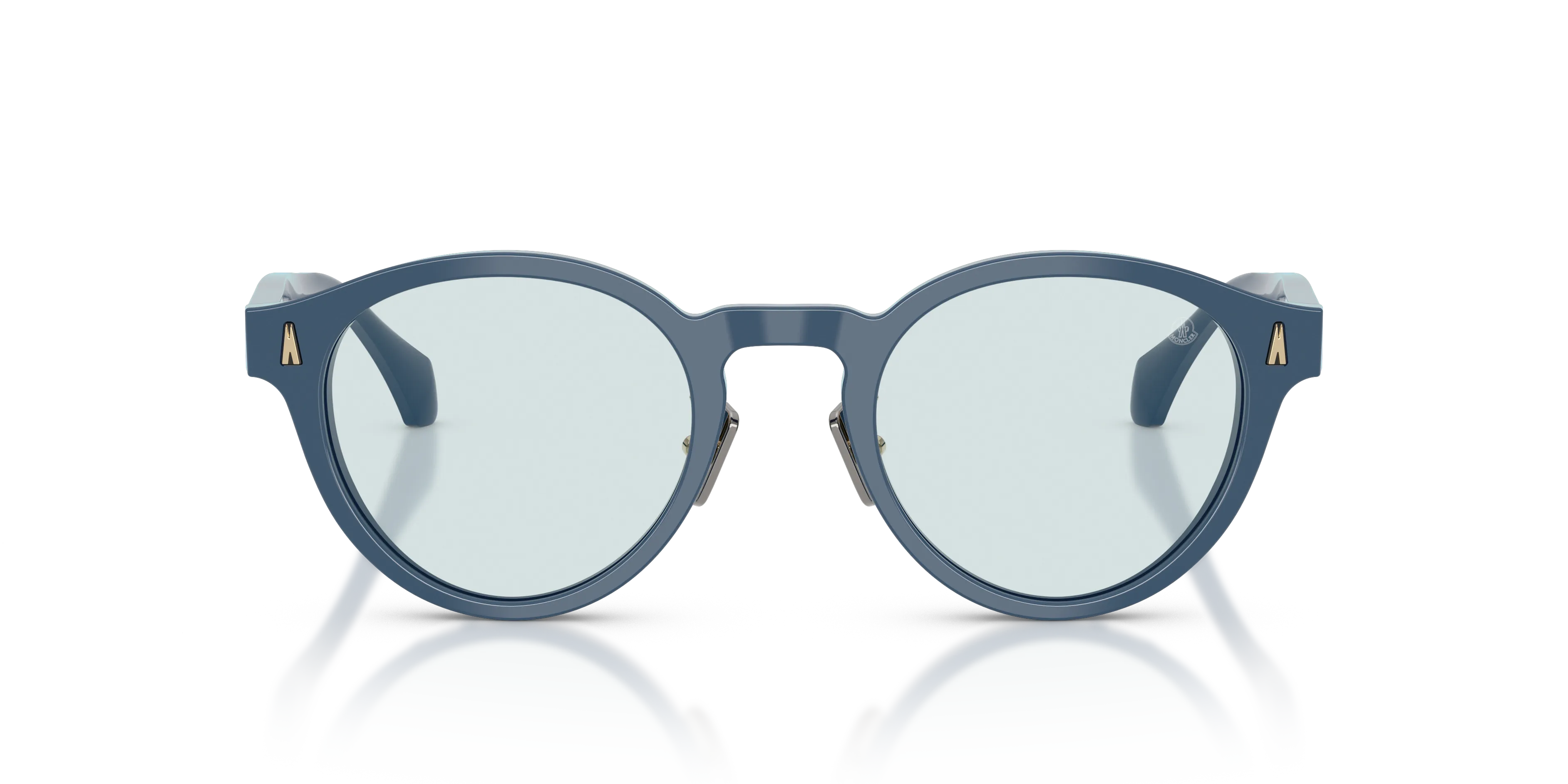 Moncler ME6017D EMBER 3028N2 Occhiali da sole Acetato Blu Azzurro Rotonda Fotocromatiche - immagine 3