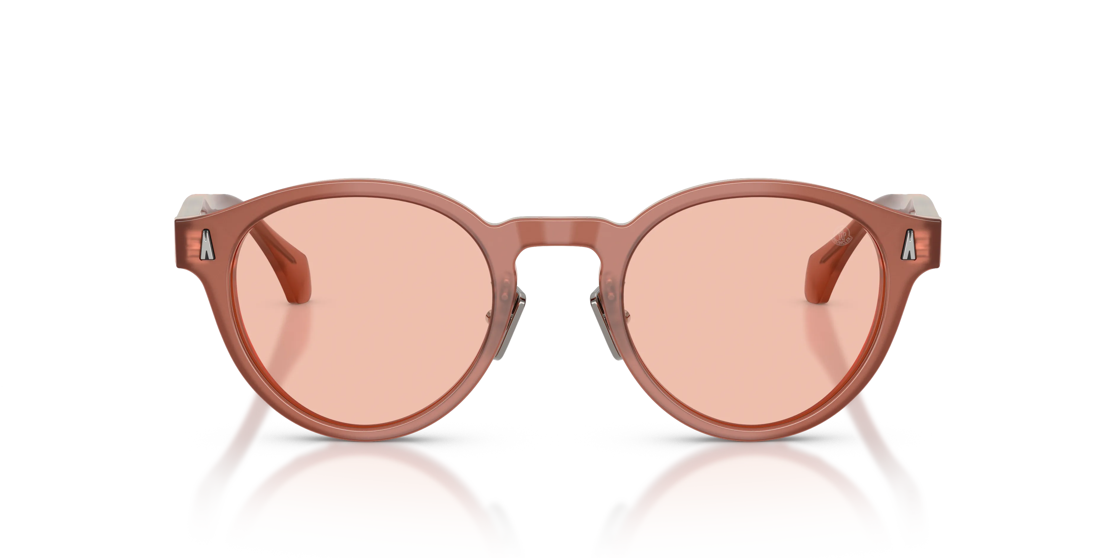 Moncler ME6017D EMBER 302684 Occhiali da sole Acetato Rosa Rosa Rotonda Normale - immagine 3