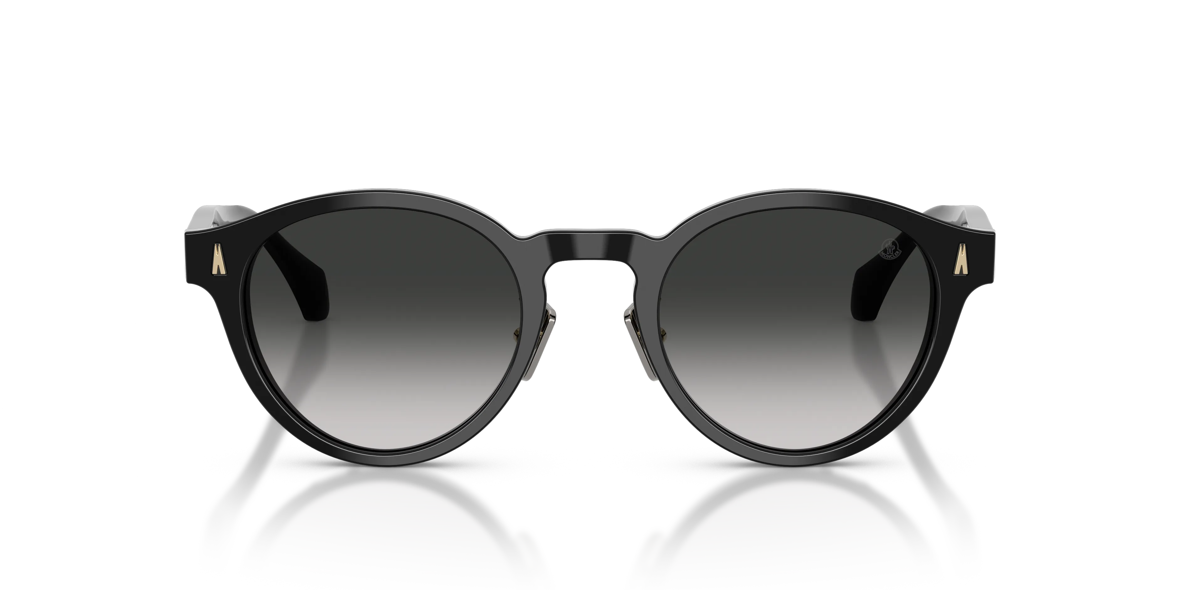 Moncler ME6017D EMBER 30013C Occhiali da sole Acetato Nero Nero Rotonda Normale Sfumato - immagine 3