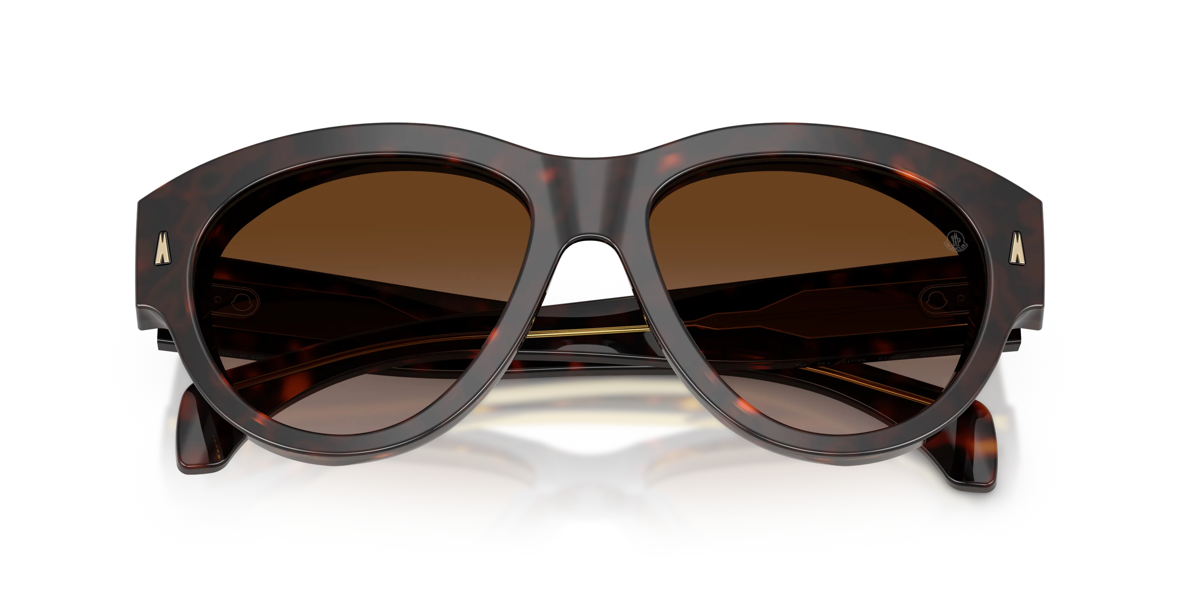 Moncler ME6016U CHICANE 300213 Occhiali da sole Acetato Tartaruga Marrone Pilot Normale Sfumato - immagine 2