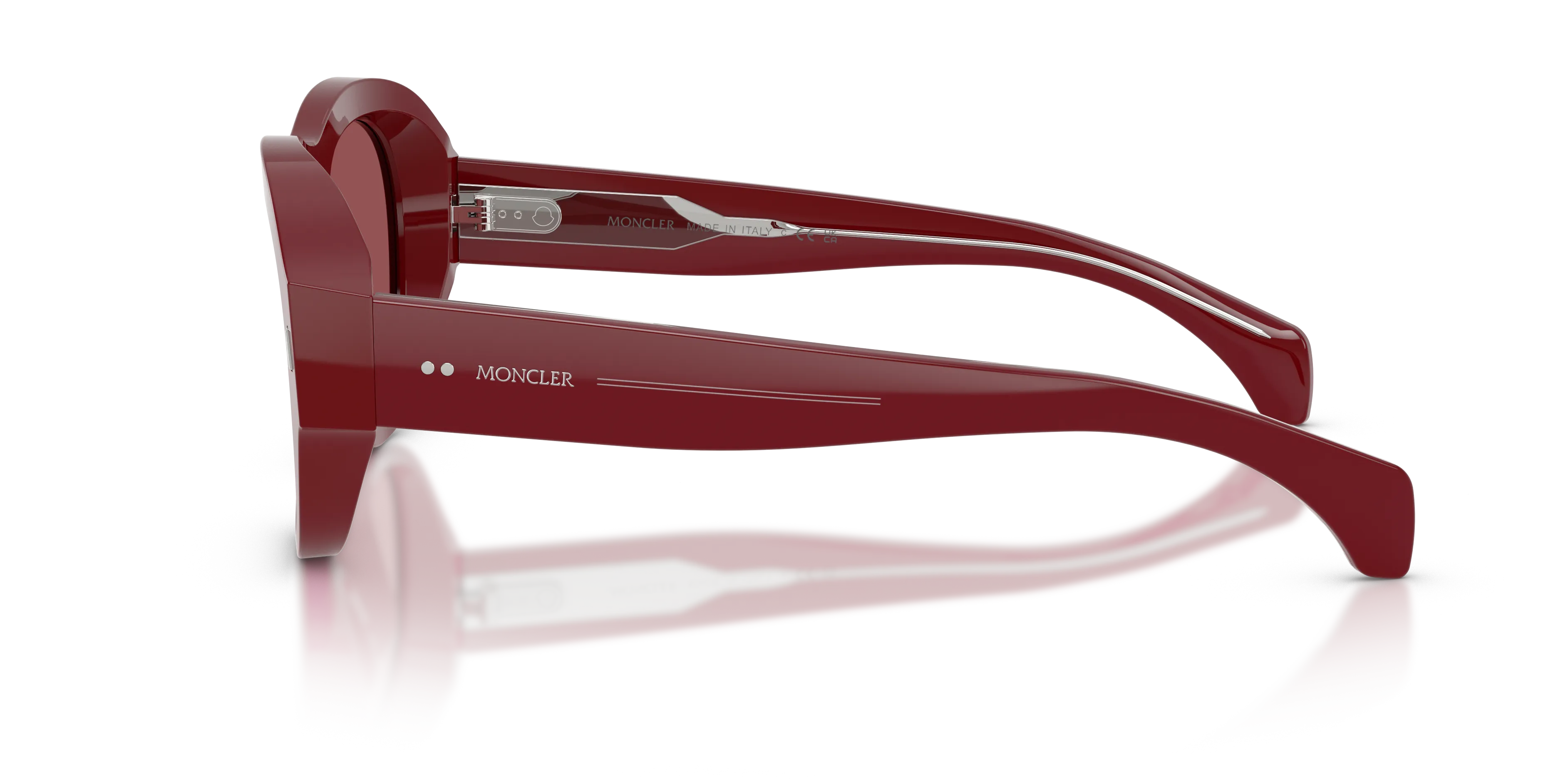 Moncler ME6015U ELEVANE 302654 Occhiali da sole Acetato Rosa Viola Geometrica Normale Specchiato - immagine 4
