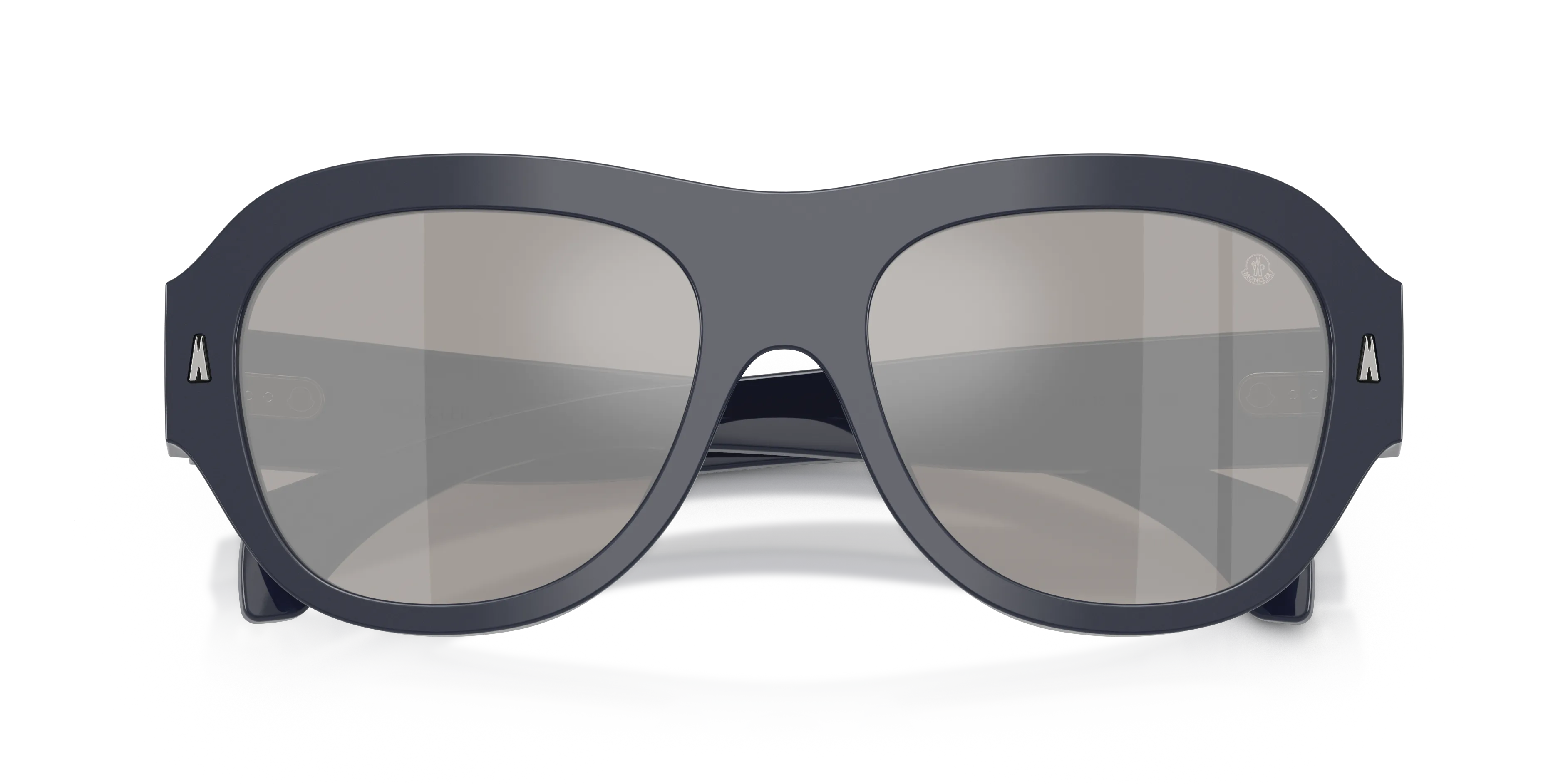 Moncler ME6015U ELEVANE 30206G Occhiali da sole Acetato Blu Argento Geometrica Normale - immagine 2