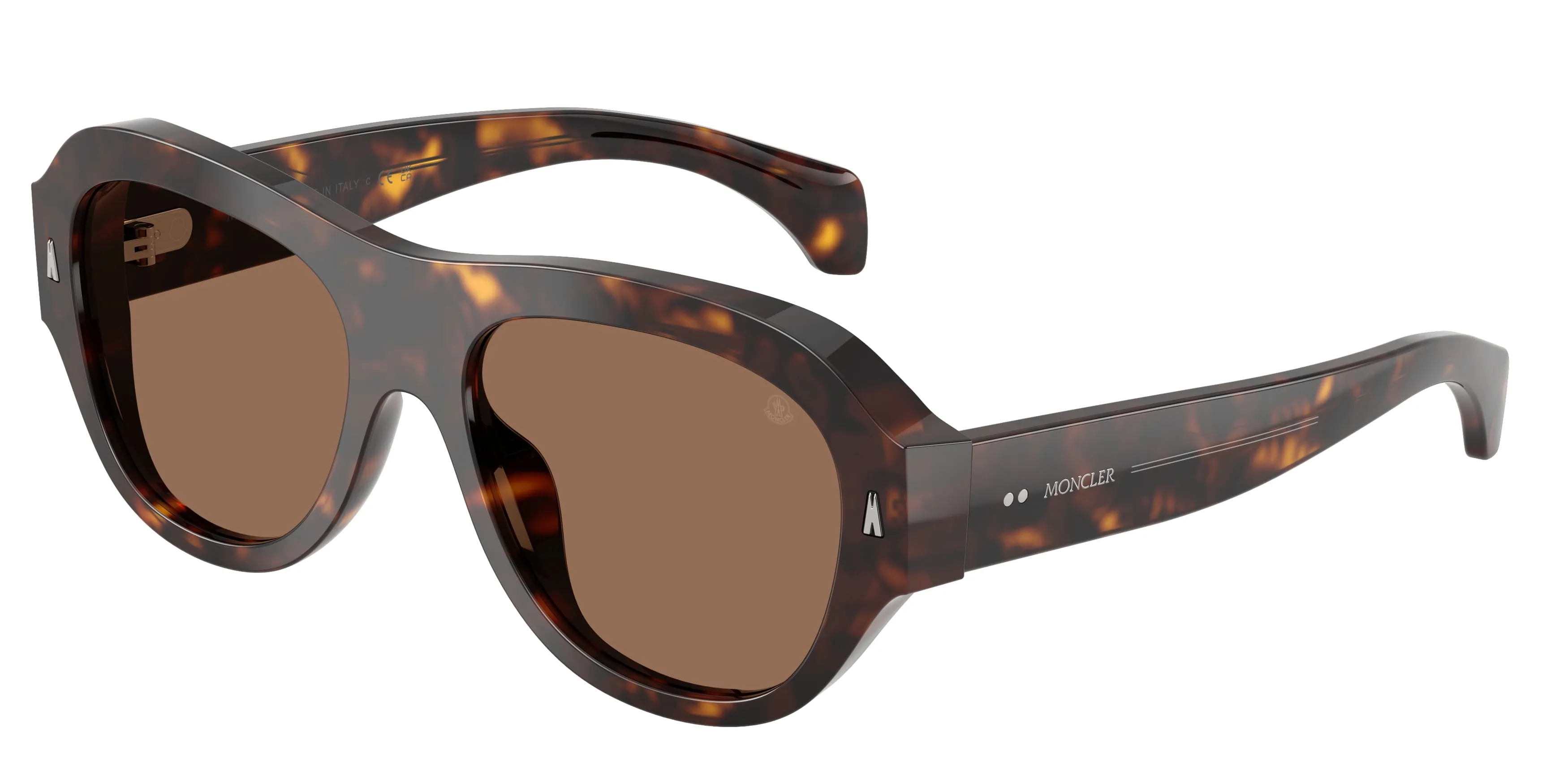 Moncler ME6015U ELEVANE 300273 Occhiali da sole Acetato Tartaruga Marrone Geometrica Normale - immagine 1