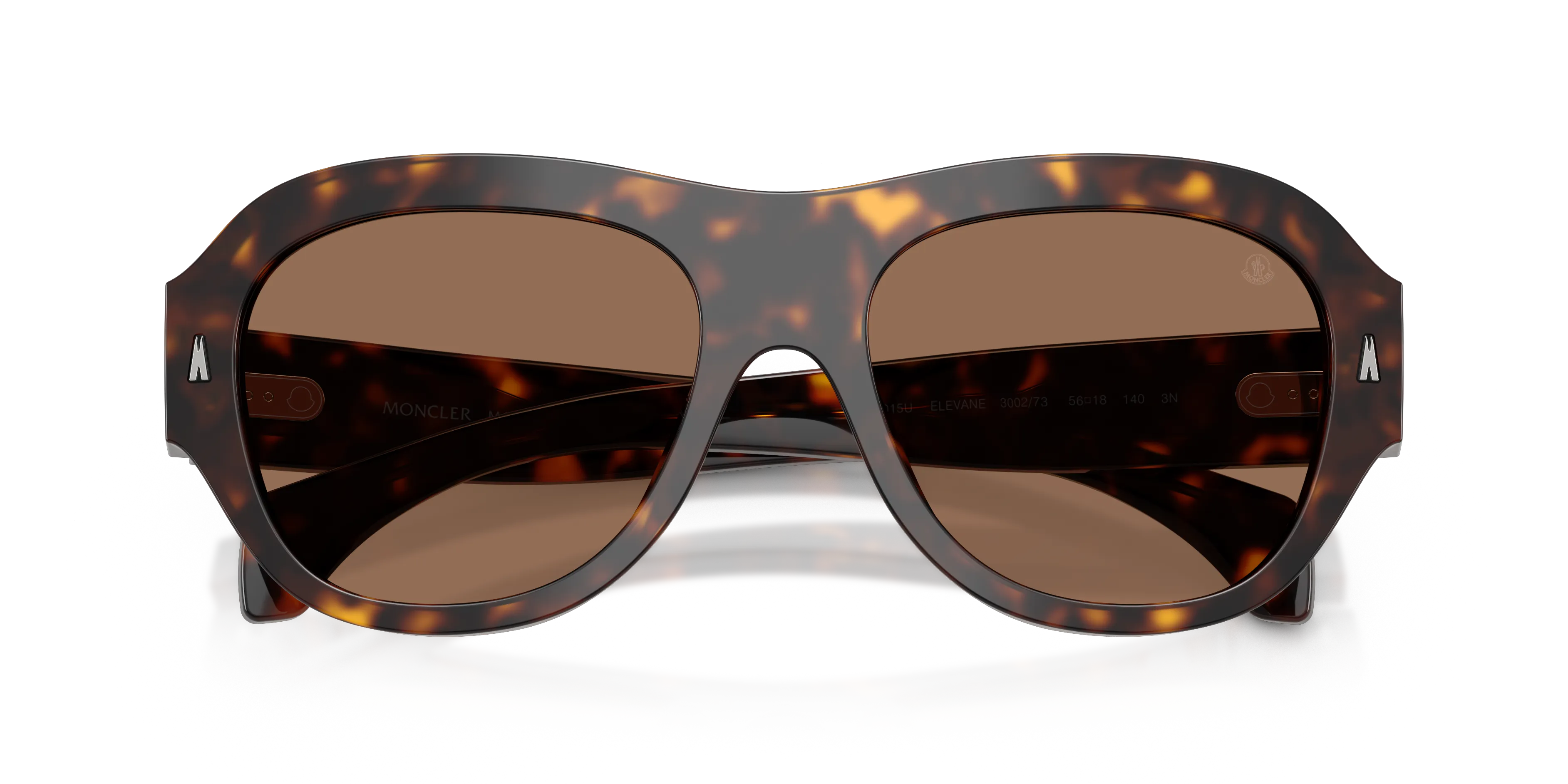 Moncler ME6015U ELEVANE 300273 Occhiali da sole Acetato Tartaruga Marrone Geometrica Normale - immagine 2