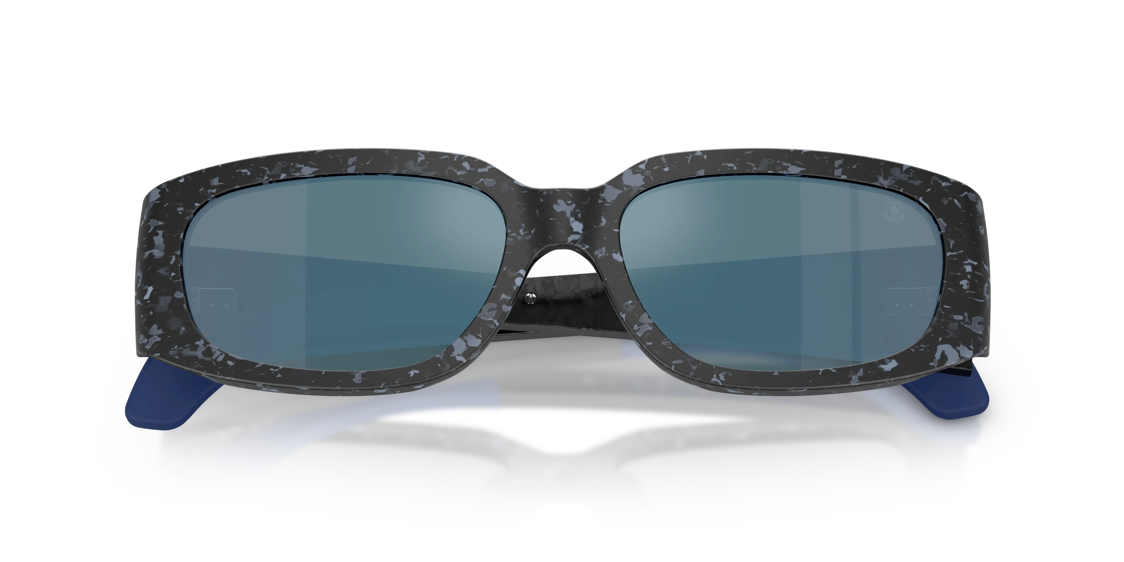 Moncler ME6014U LUMIN 303325 Occhiali da sole Acetato Blu Blu Squadrata Normale - immagine 2