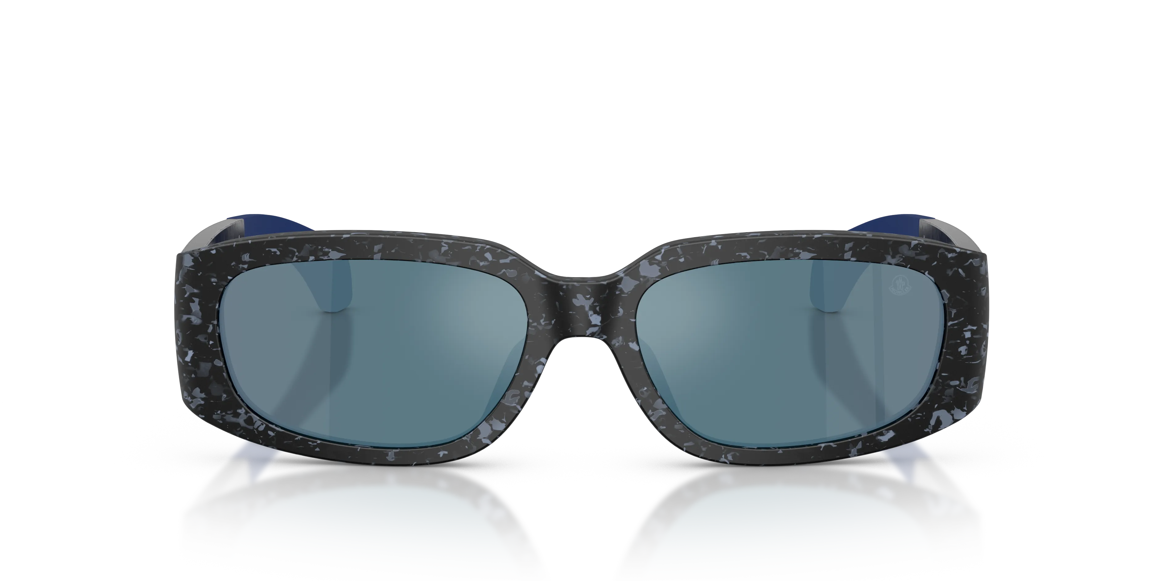 Moncler ME6014U LUMIN 303325 Occhiali da sole Acetato Blu Blu Squadrata Normale - immagine 3