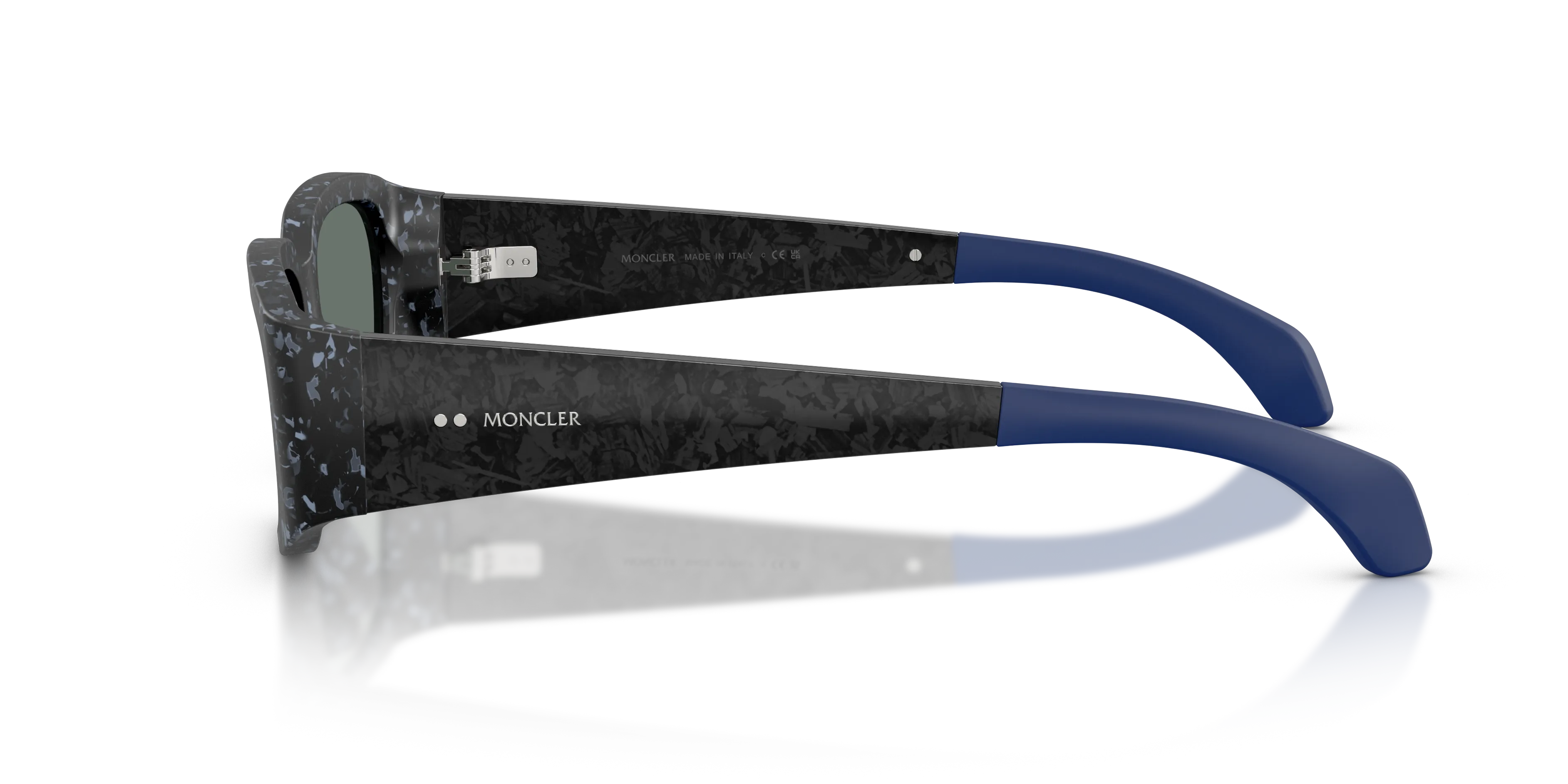 Moncler ME6014U LUMIN 303325 Occhiali da sole Acetato Blu Blu Squadrata Normale - immagine 4