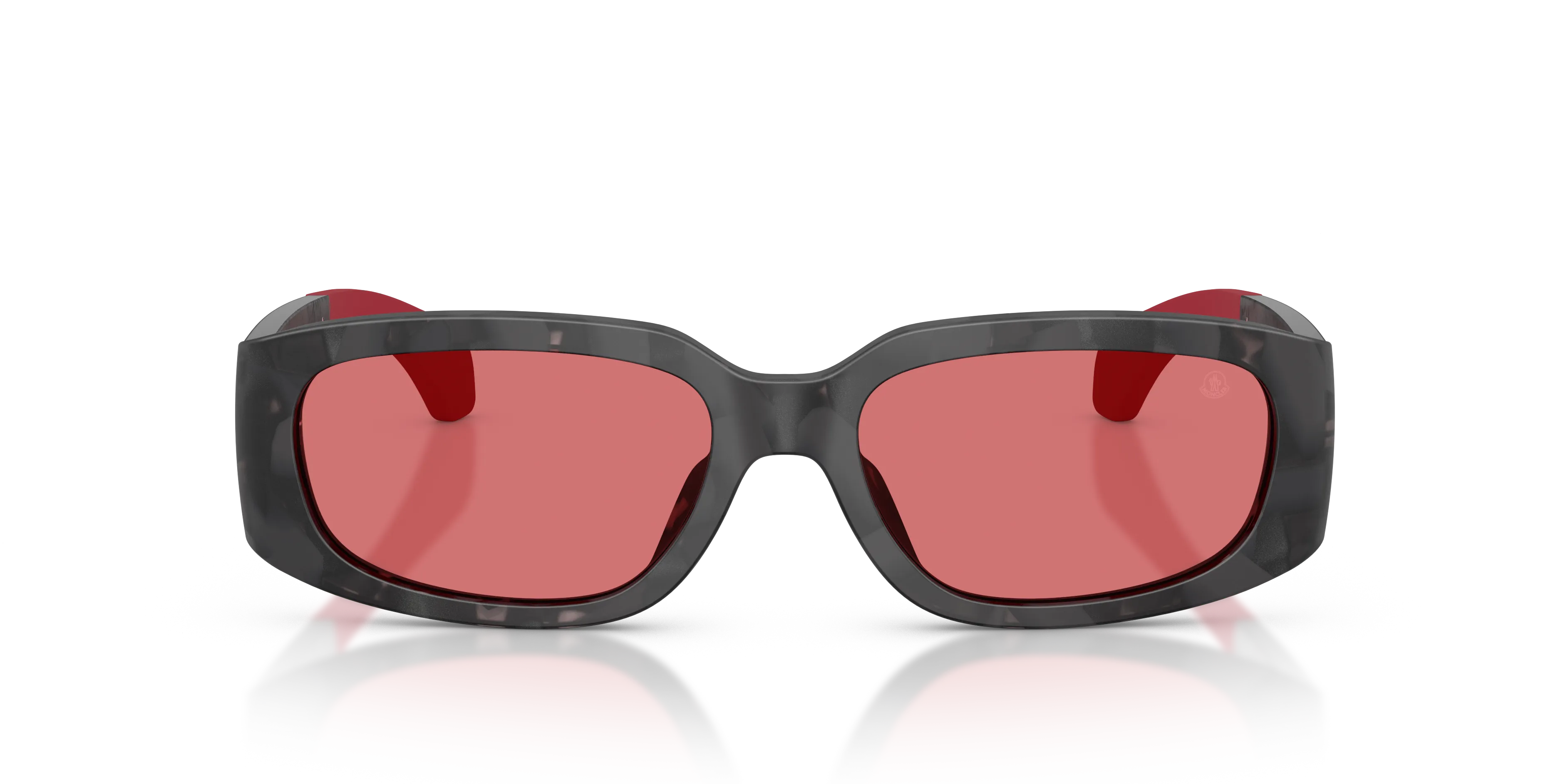 Moncler ME6014U LUMIN 303275 Occhiali da sole Acetato Nero Rosa Squadrata Normale - immagine 3