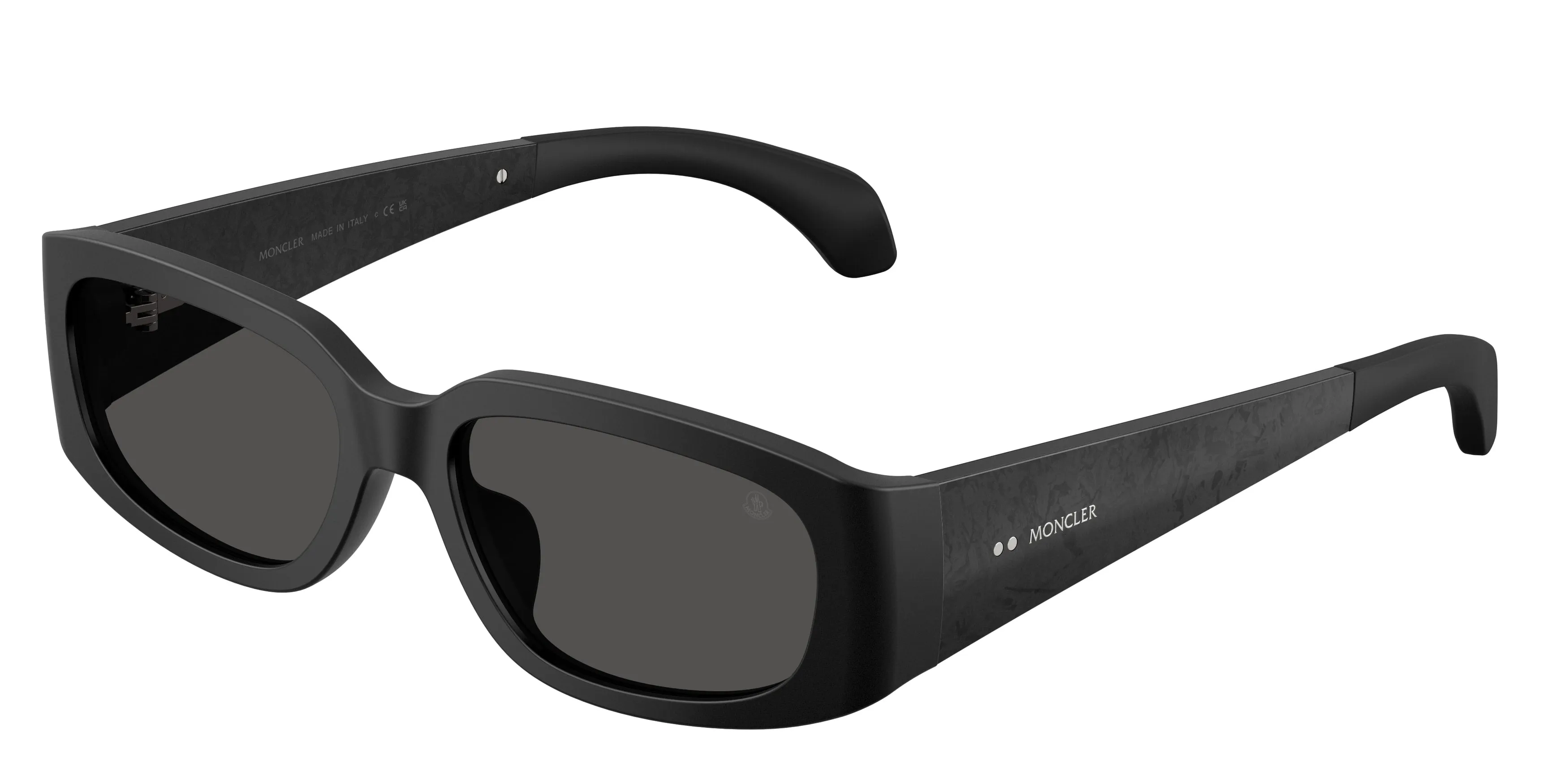 Moncler ME6014U LUMIN 300187 Occhiali da sole Acetato Nero Grigio Squadrata Normale - immagine 1