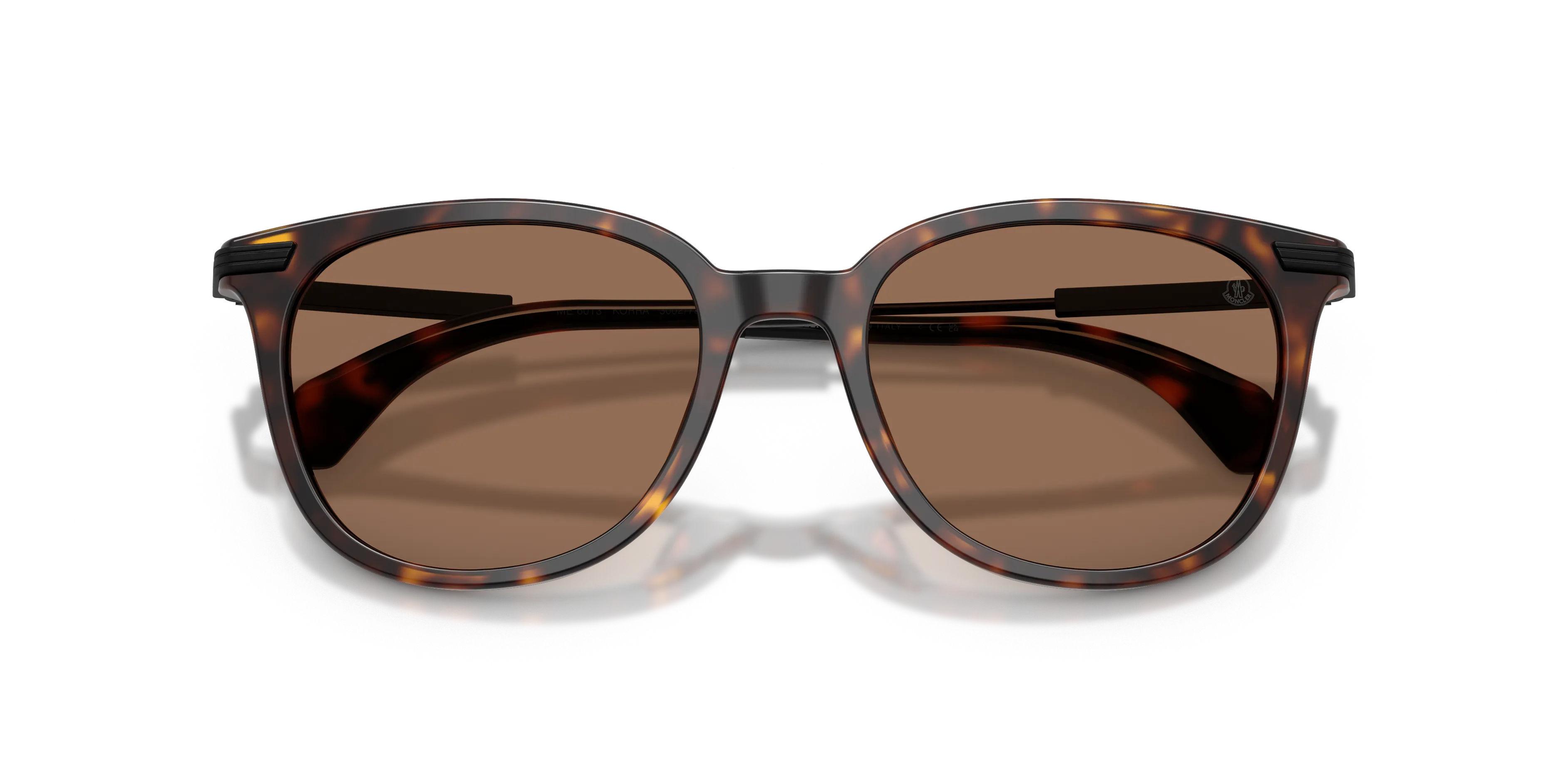 Moncler ME6013 KORRA 300273 Occhiali da sole Acetato Tartaruga Marrone Rotonda Normale - immagine 2