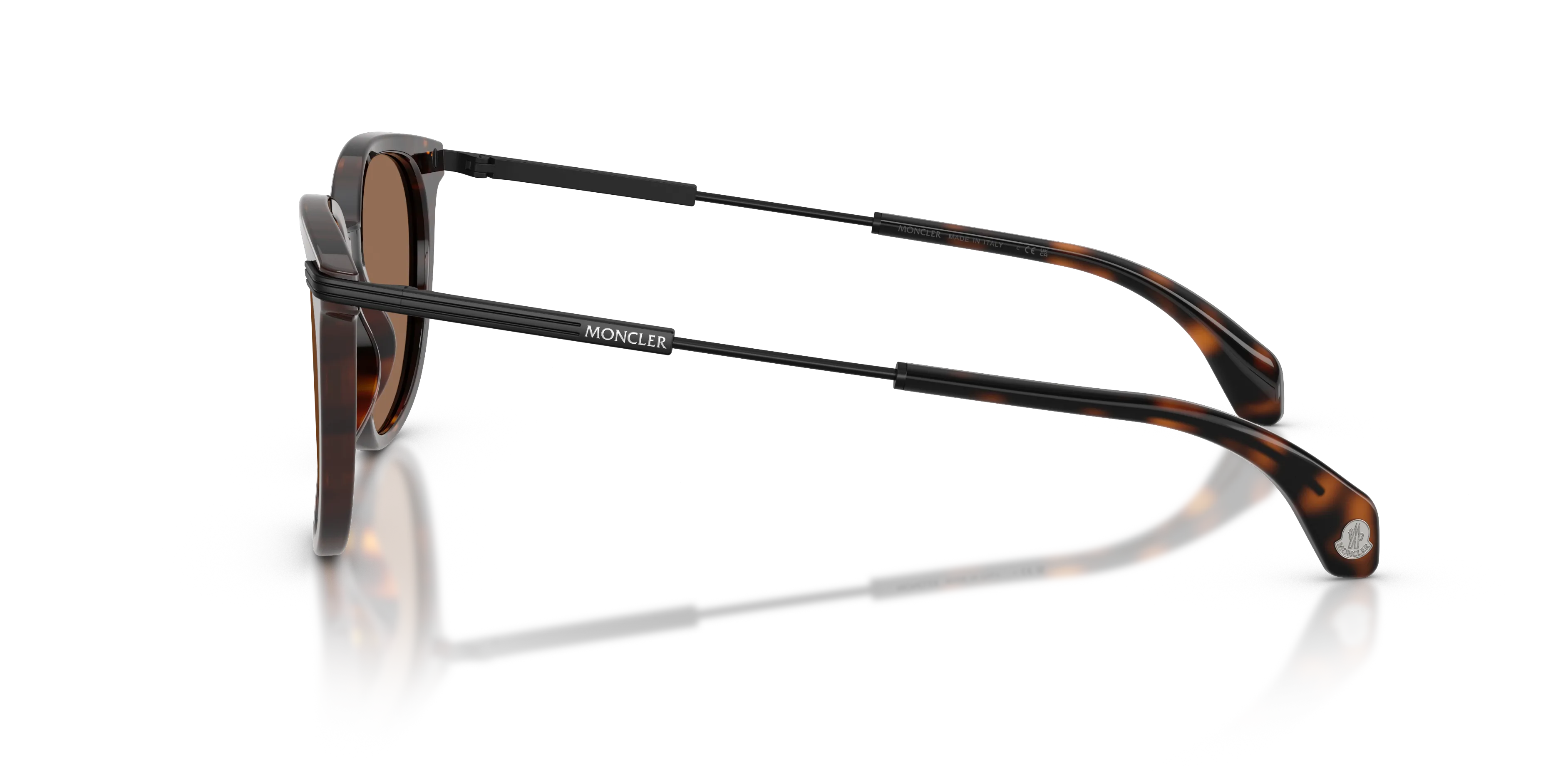 Moncler ME6013 KORRA 300273 Occhiali da sole Acetato Tartaruga Marrone Rotonda Normale - immagine 4