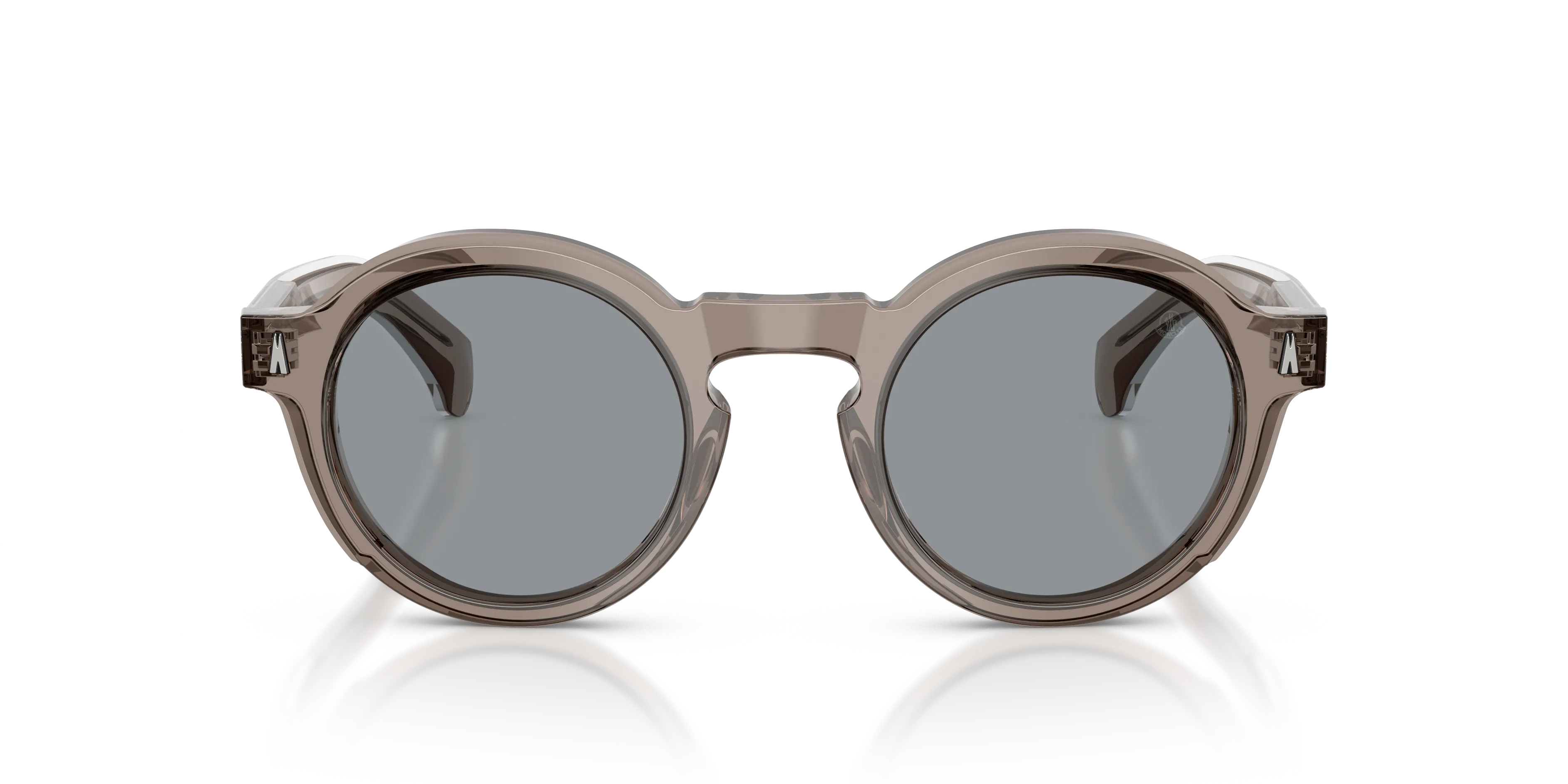 Moncler ME6012 AURONE 300987 Occhiali da sole Acetato Grigio Grigio Rotonda Normale - immagine 3