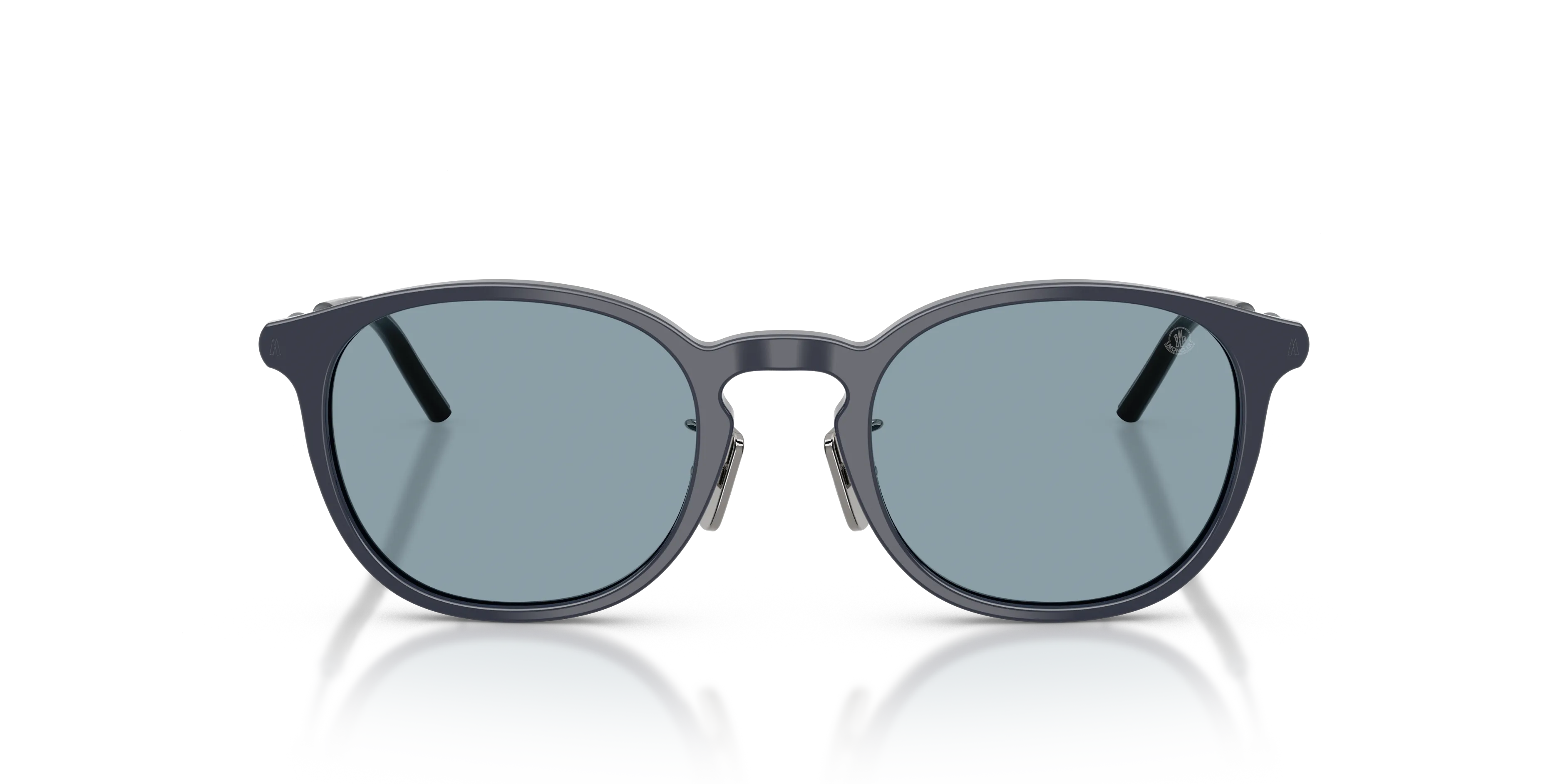 Moncler ME6011D BARBB 302072 Occhiali da sole Acetato Blu Azzurro Rotonda Normale - immagine 3