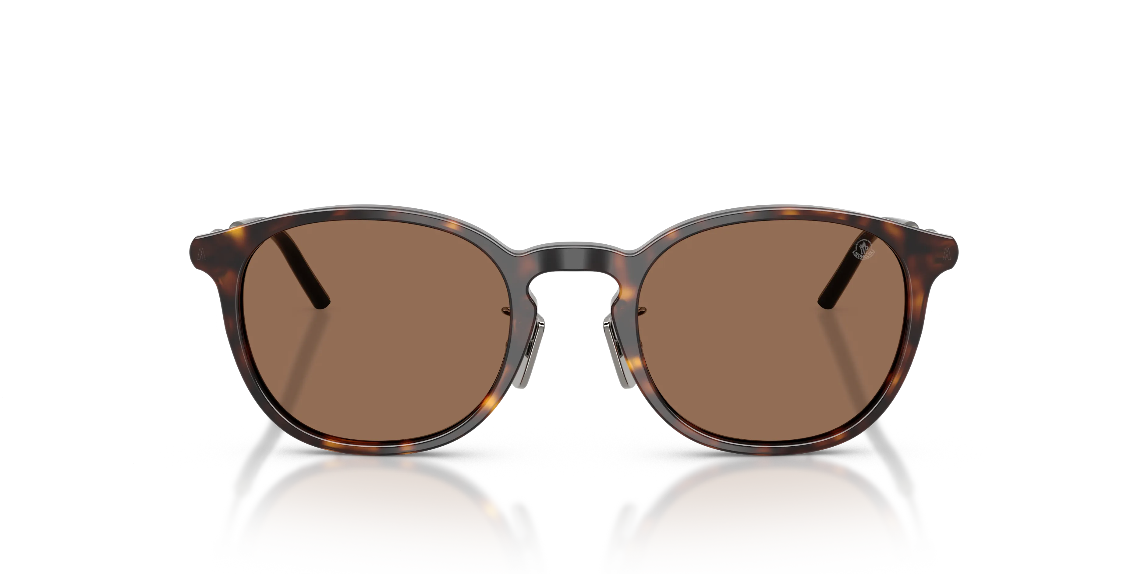 Moncler ME6011D BARBB 300273 Occhiali da sole Acetato Tartaruga Marrone Rotonda Normale - immagine 3