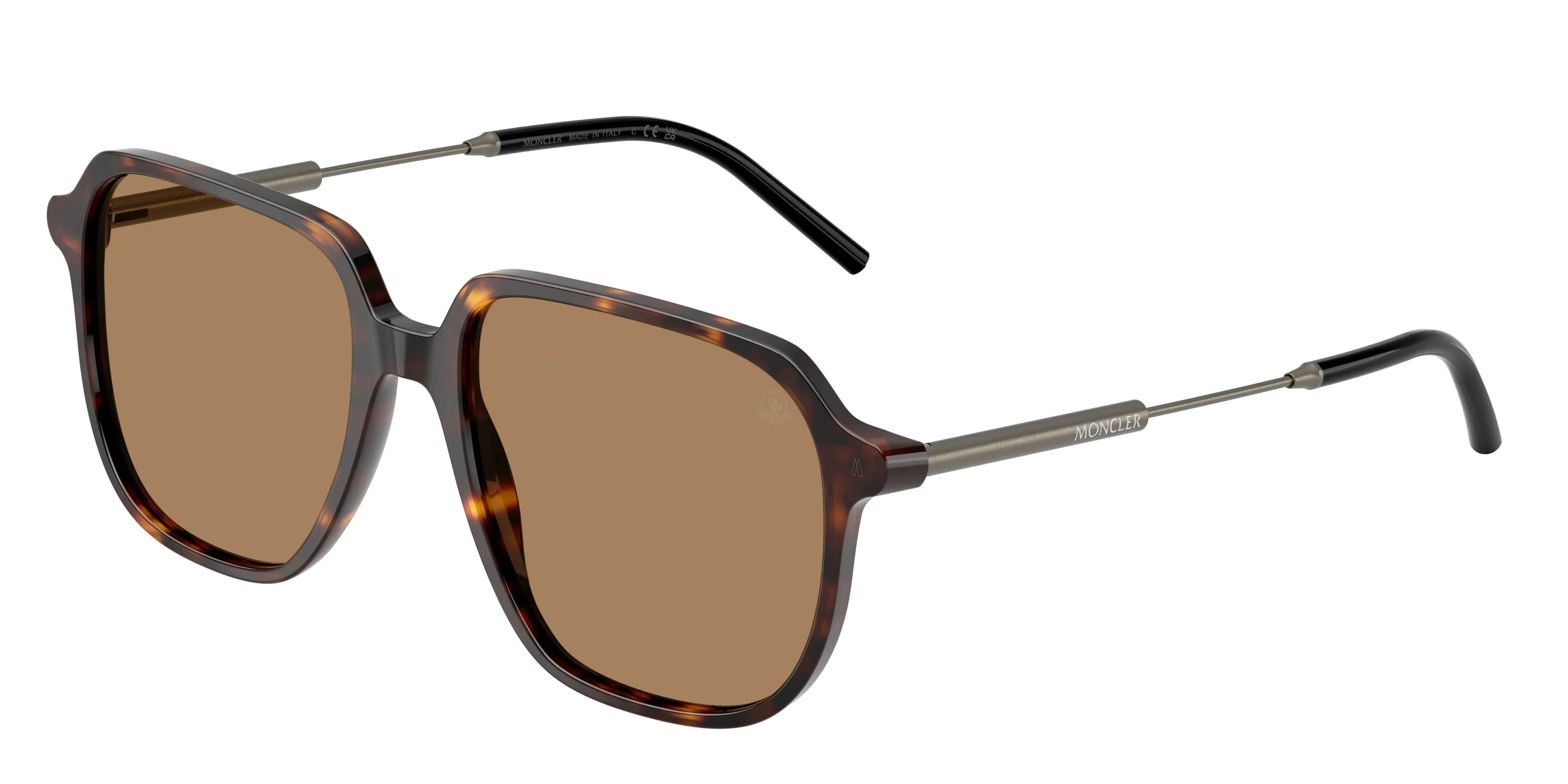 Moncler ME6010 CYLIN 3002M4 Occhiali da sole Acetato Tartaruga Marrone Pilot Fotocromatiche - immagine 1