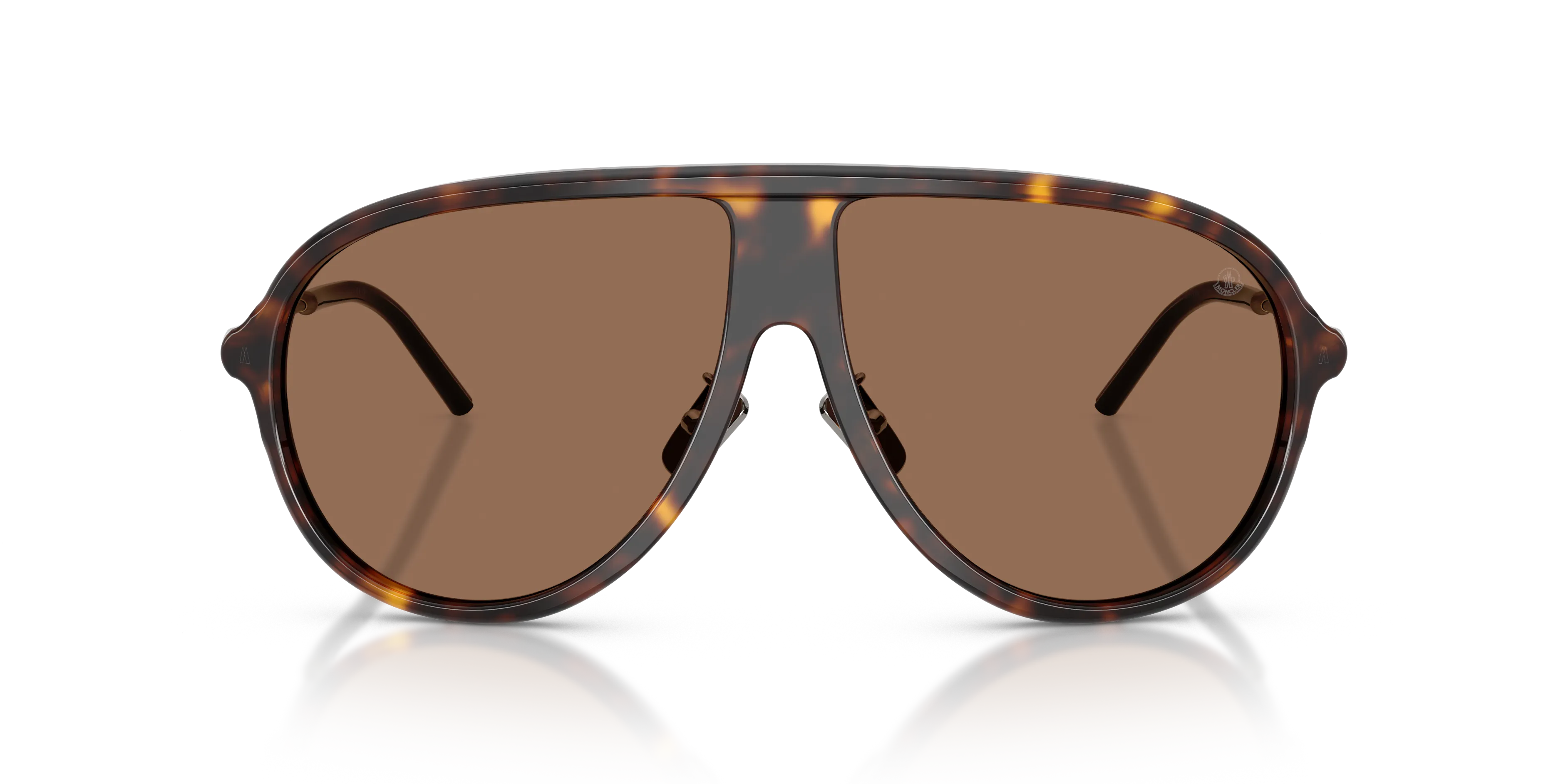 Moncler ME6009 GLYDE 300273 Occhiali da sole Acetato Tartaruga Marrone Pilot Normale - immagine 3