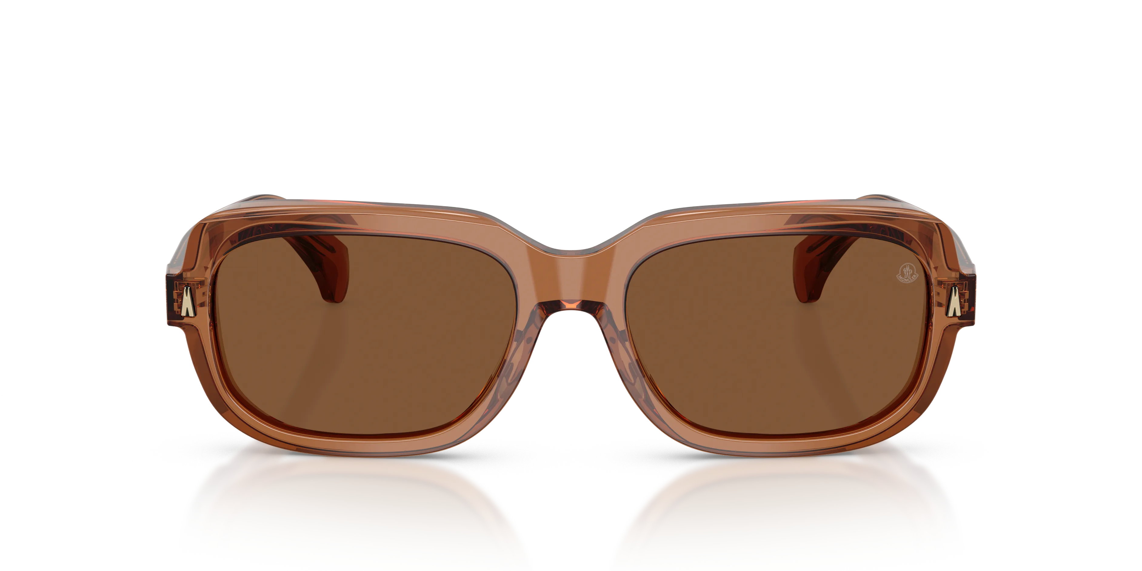 Moncler ME6008 SUNTRAP 3017/3 Occhiali da sole Acetato Arancione Marrone Pillow Polarizzata - immagine 3
